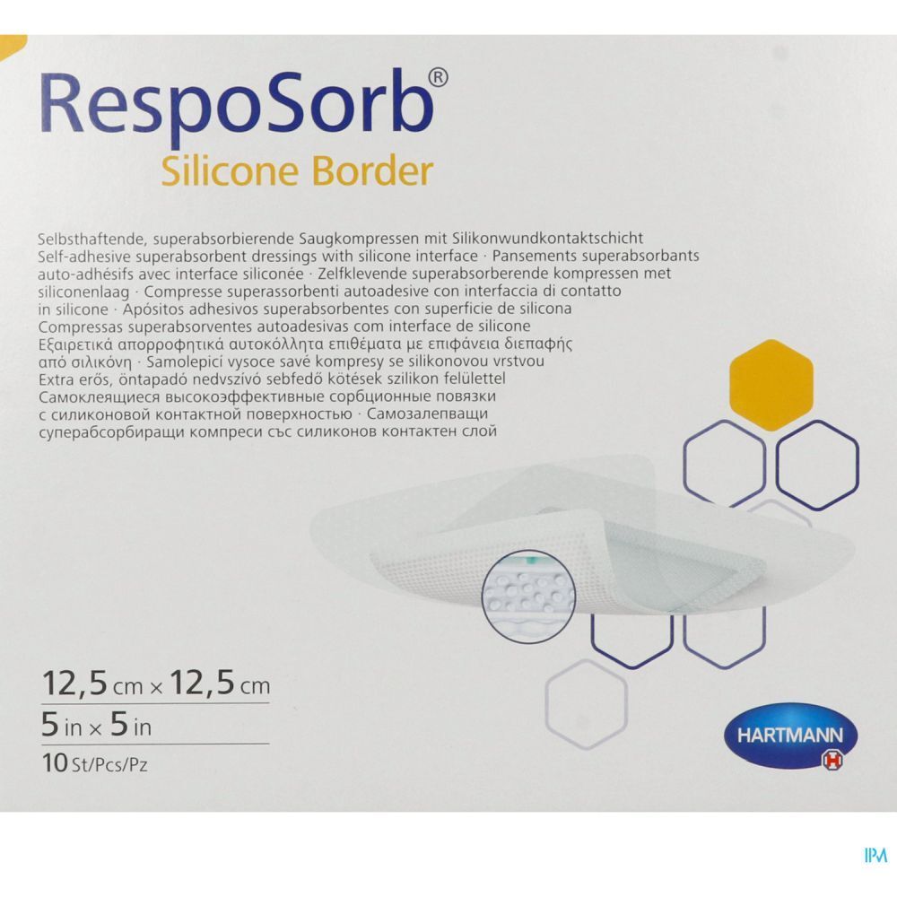 Hartmann RespoSorb® Silicone Border 12,5 x 12,5 cm