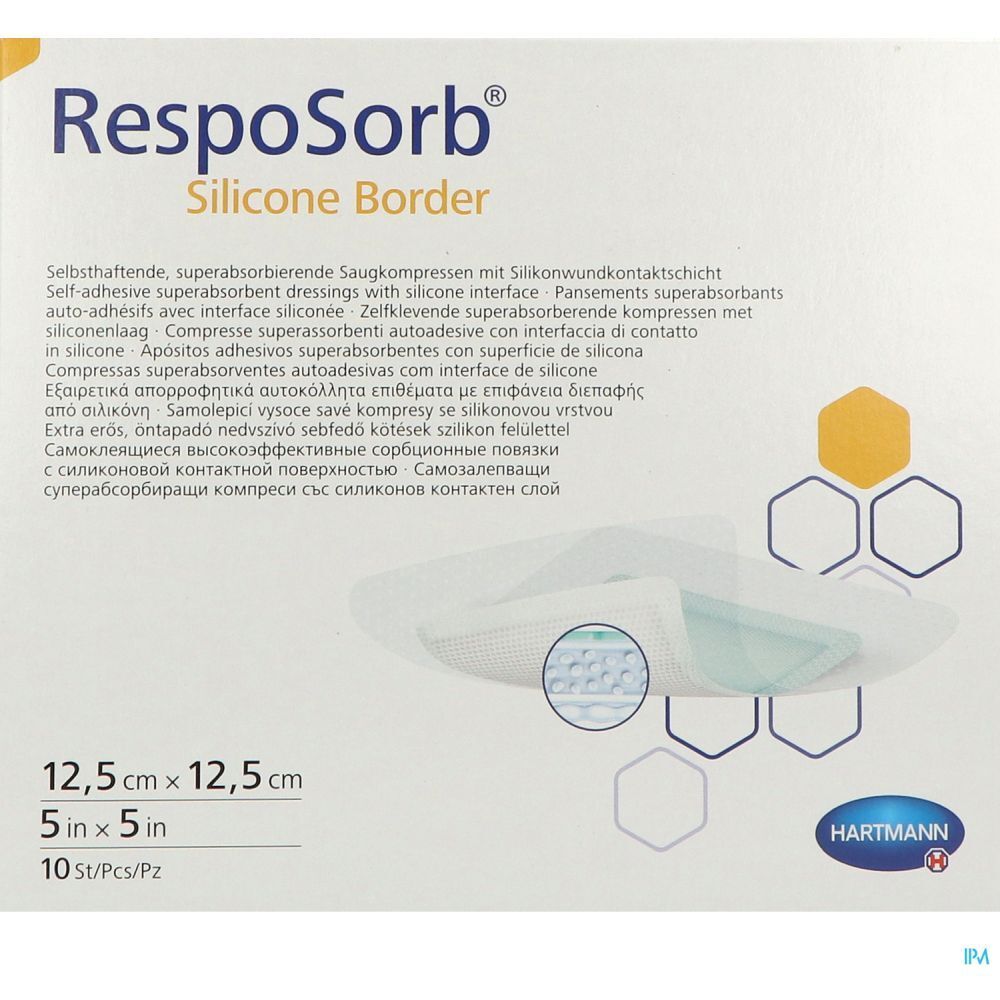 Hartmann RespoSorb® Silicone Border 12,5 x 12,5 cm
