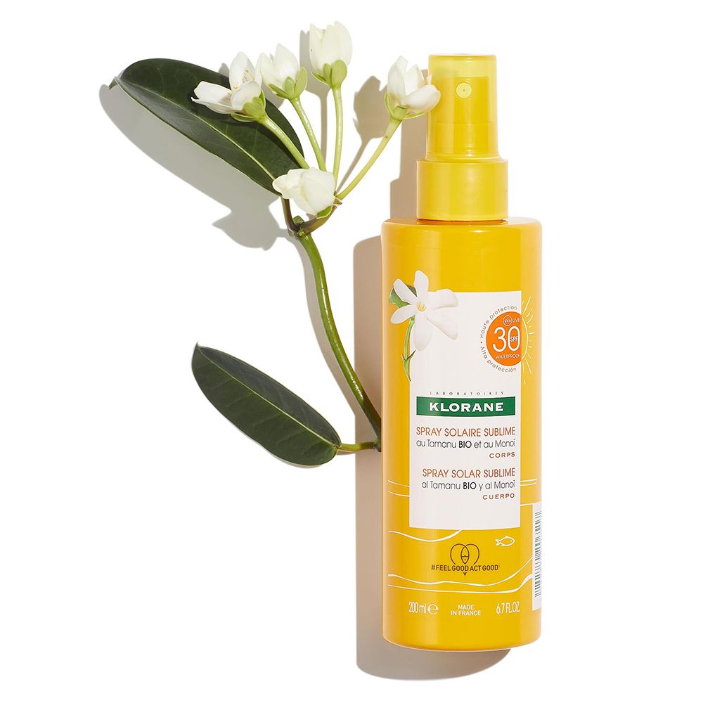 KLORANE Spray Solaire Sublime au Monoï et Tamanu BIO SPF30 Corps