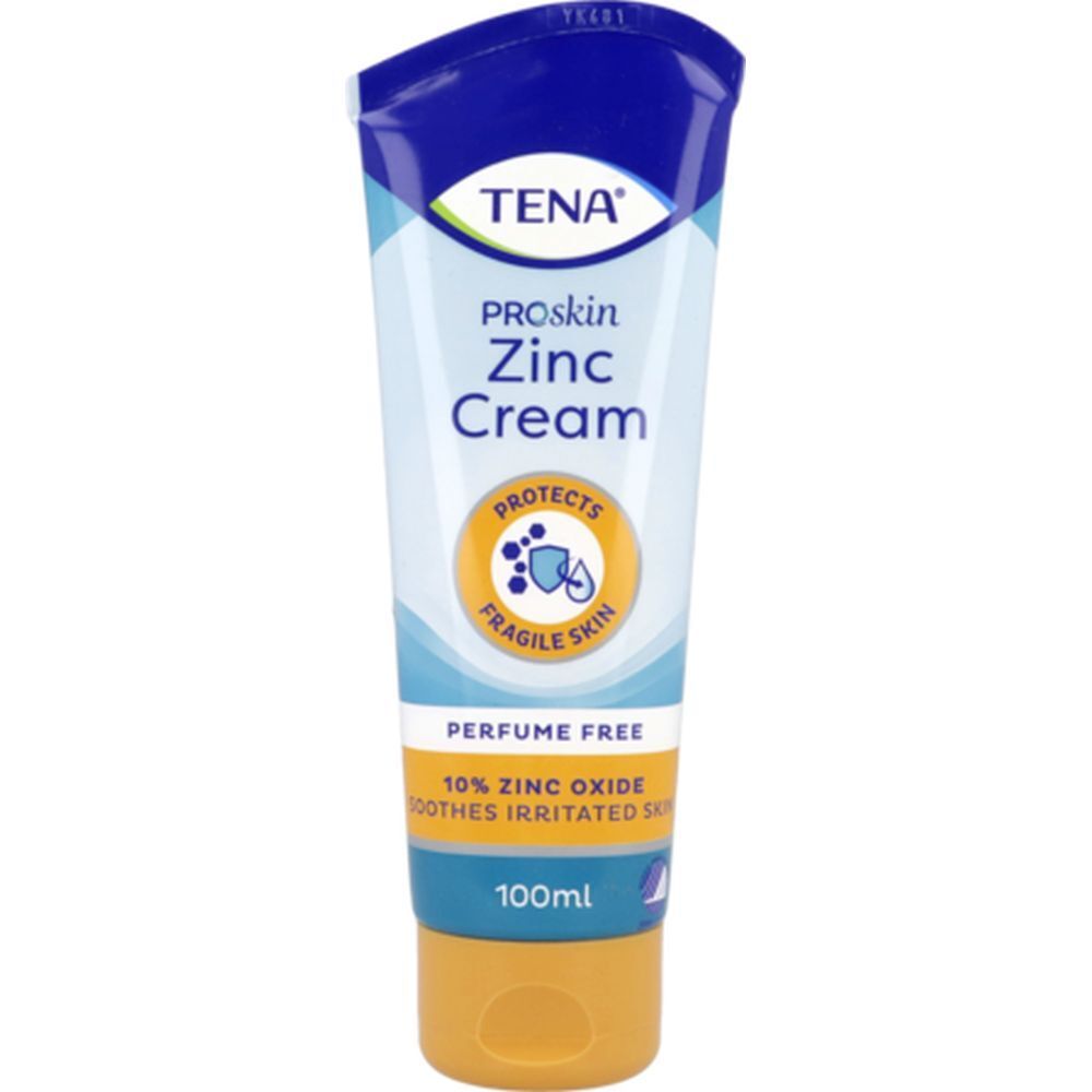 TENA ZINC CREAM - Crème apaisante à l'oxyde de zinc 10 %  - tube 100 ml