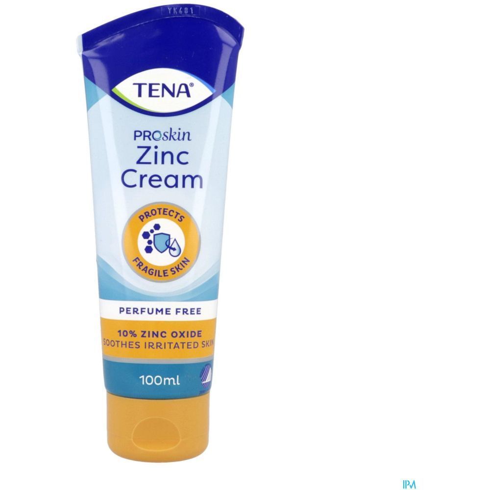 TENA ZINC CREAM - Crème apaisante à l'oxyde de zinc 10 %  - tube 100 ml