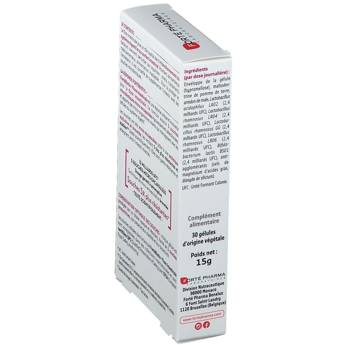 Forté Pharma FORTÉBIOTIC+ Flore intestinale