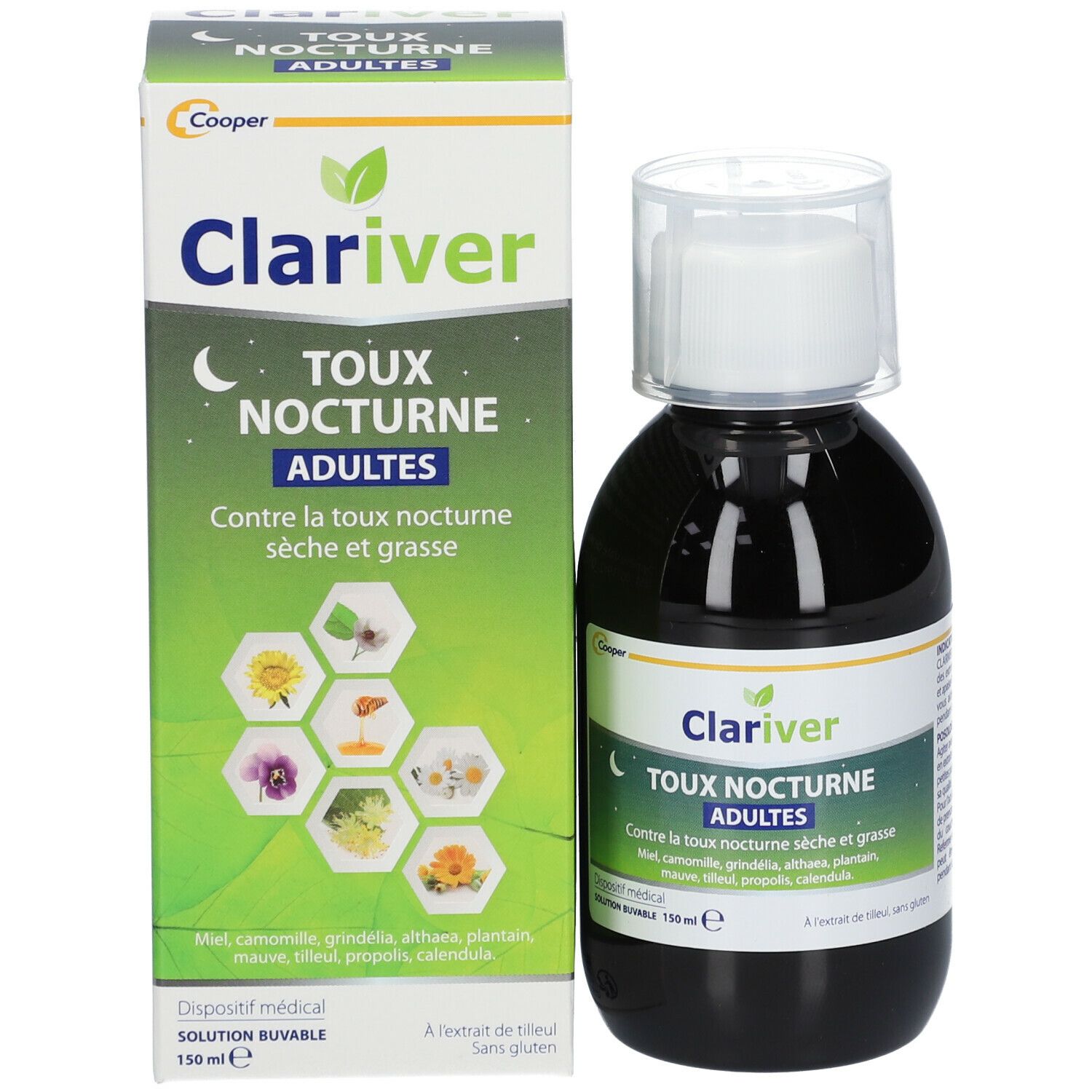 Cooper Clariver Toux Nocturne Adultes Sirop - Solution buvable