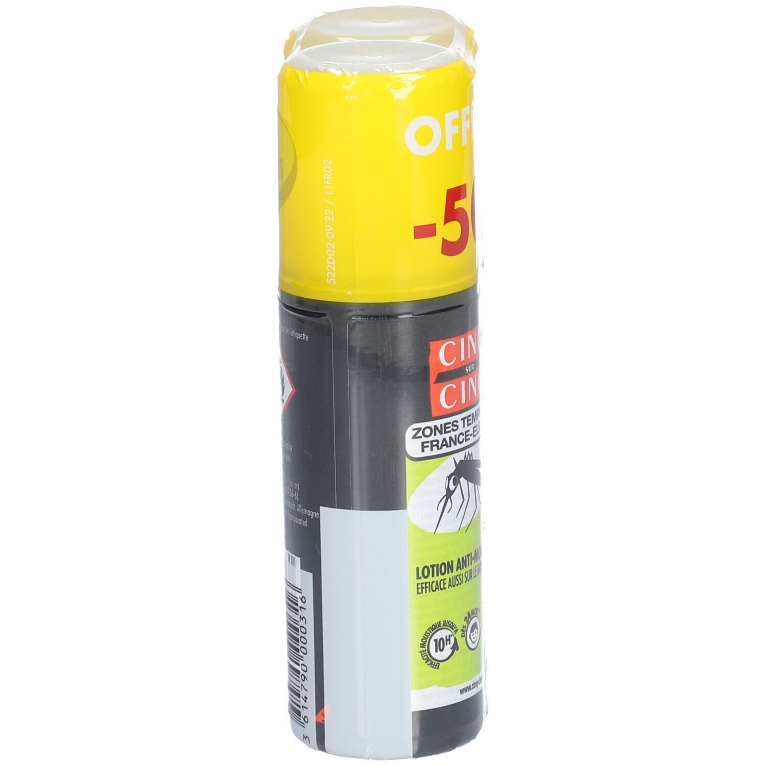 Lot de 2 Spray Zones Temperées Anti-Moustiques 100 ml Cinq sur Cinq