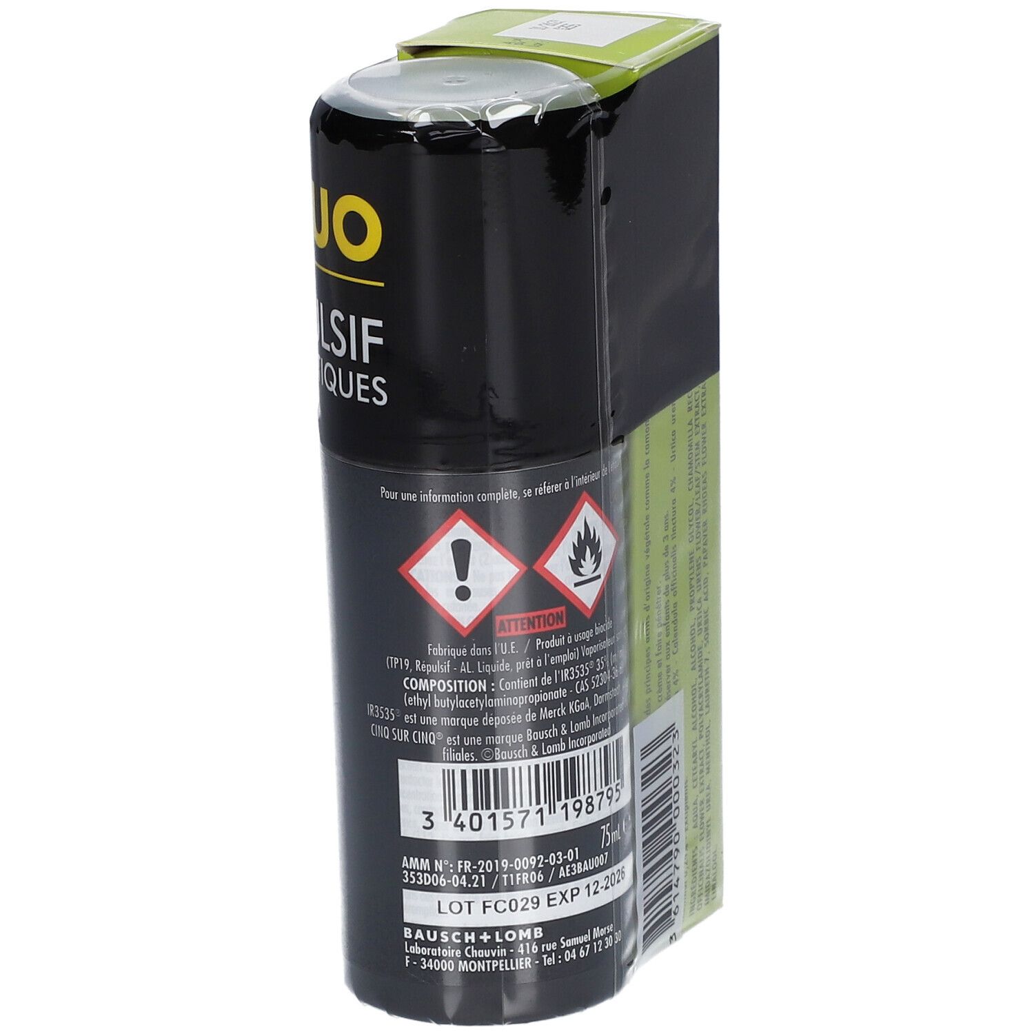 Promo Duo Spray Tropic Anti-Moustiques 75ml et Crème Apaisante Piqûre 40g Cinq sur Cinq