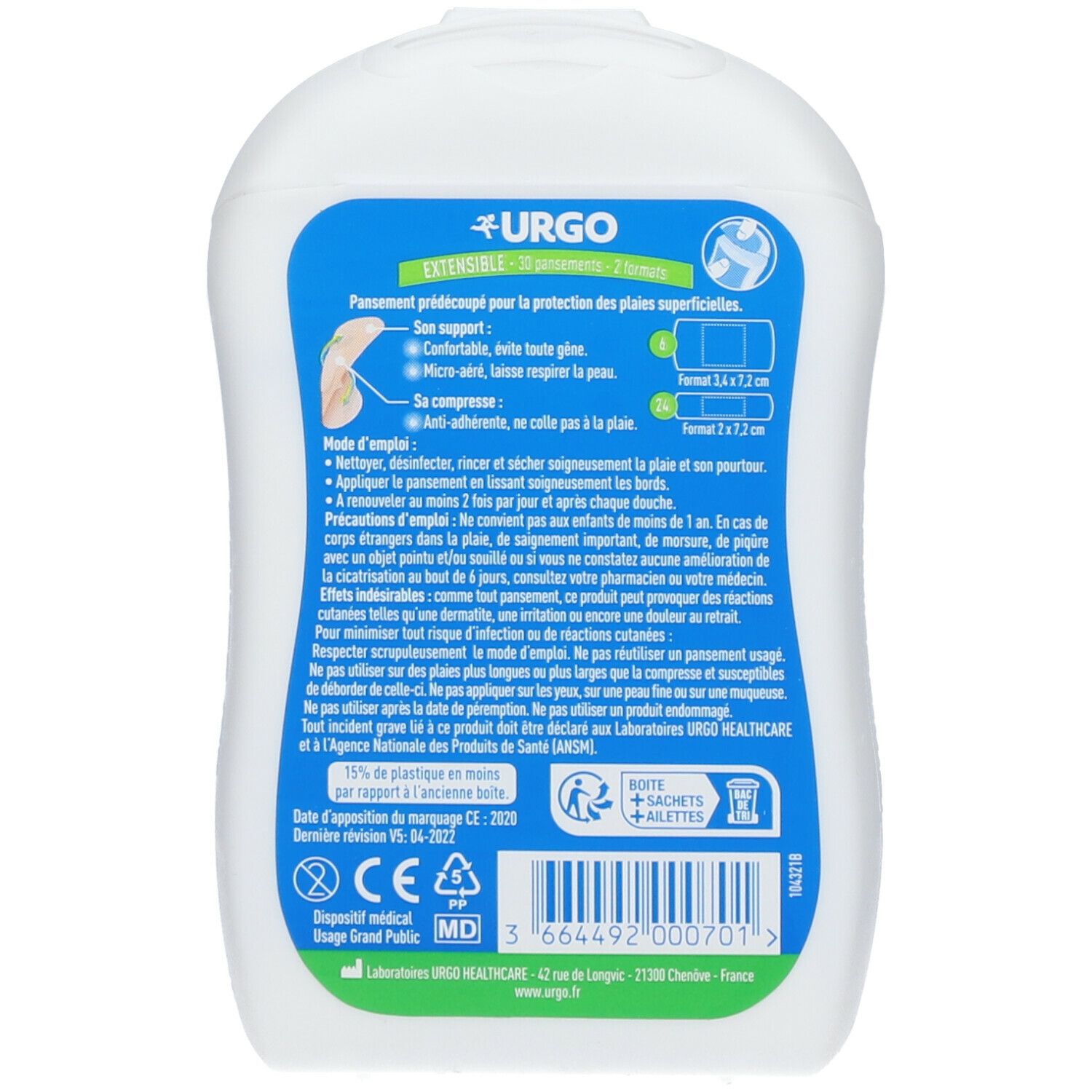 URGO Extensible Pansement Protecteur