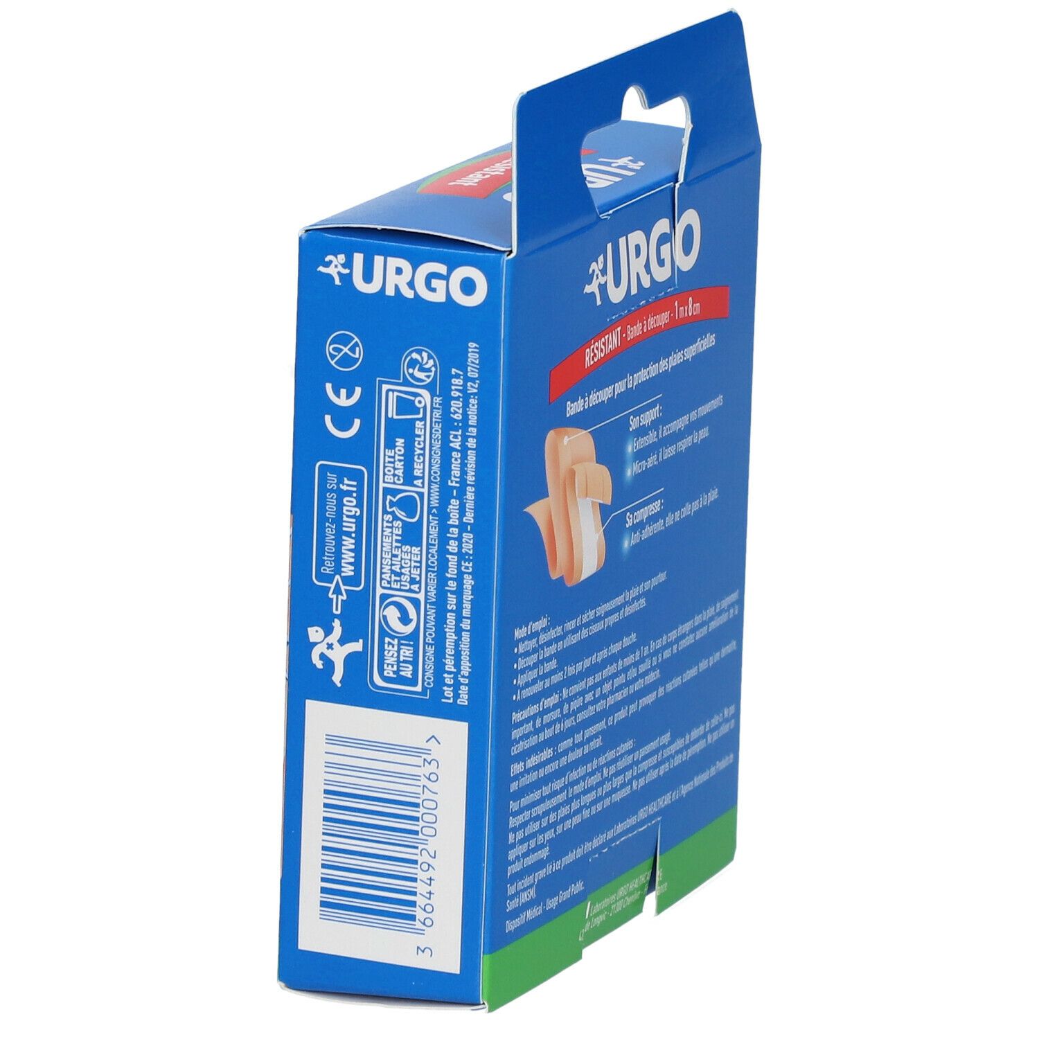 URGO Résistant Pansement 1 m x 8 cm
