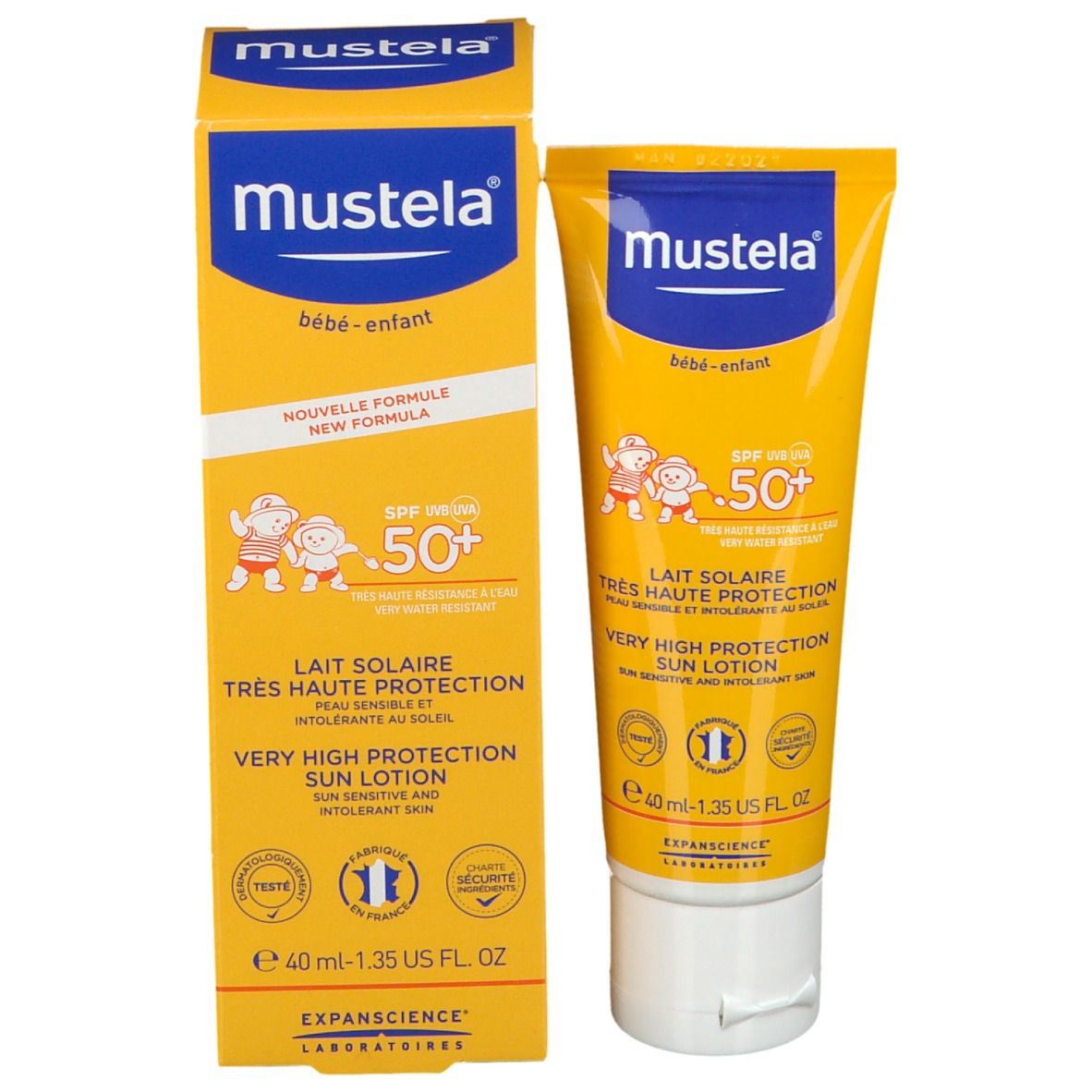 mustela® Lait Solaire très haute protection SPF 50+