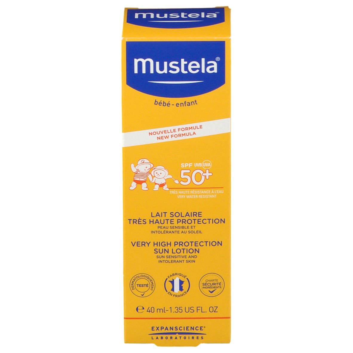 mustela® Lait Solaire très haute protection SPF 50+