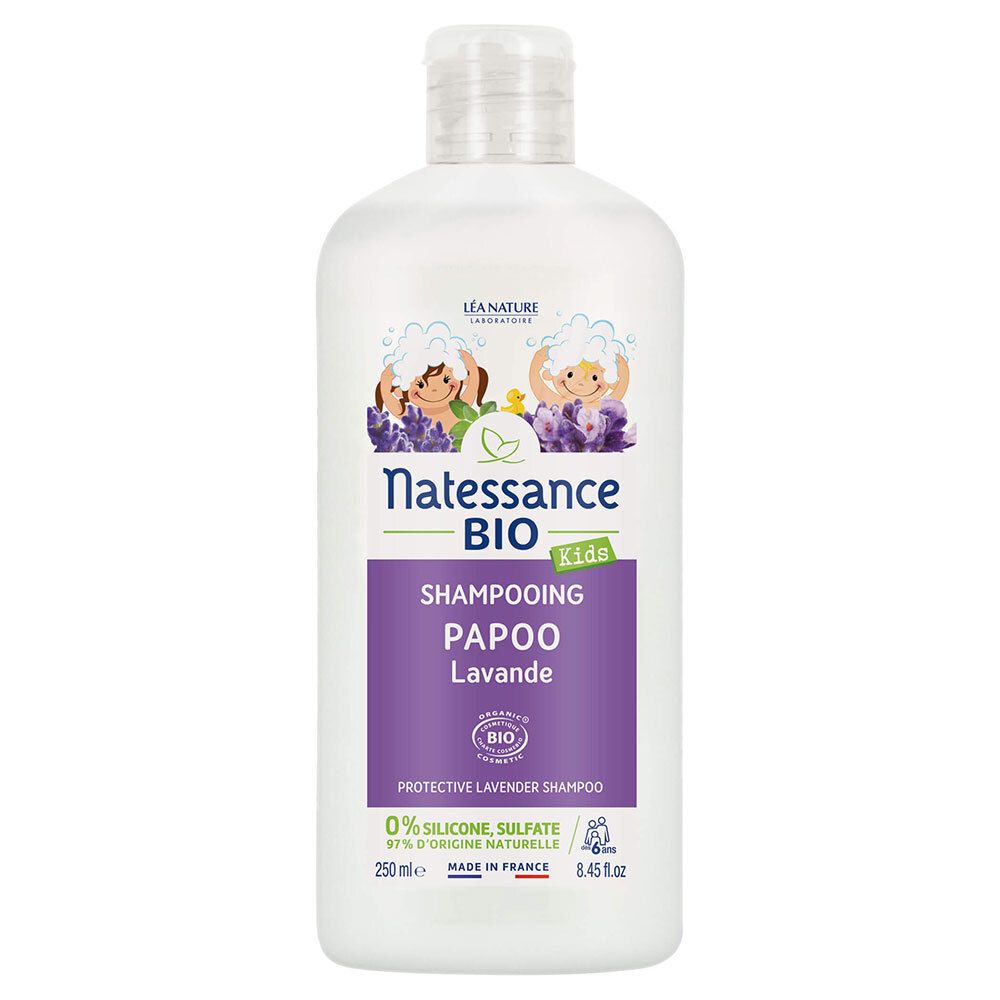 Natessance Shampooing Papoo Lavande Bio Enfant Dès 3 Ans Sans Sulfates