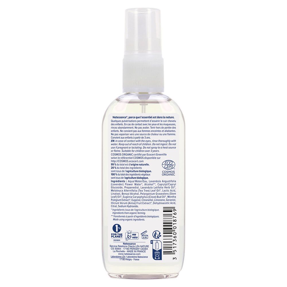 Natessance Spray Protecteur Bio Papoo Anti-Poux Enfants
