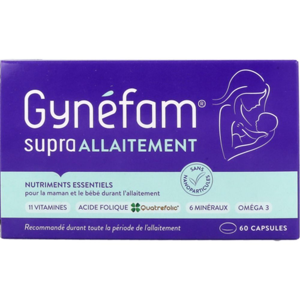 Gynéfam Supra Allaitement, Capsule, complément alimentaire pour l'allaitement, bt 60