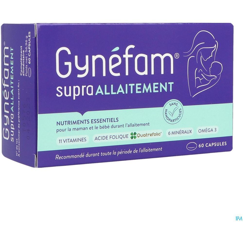 Gynéfam Supra Allaitement, Capsule, complément alimentaire pour l'allaitement, bt 60