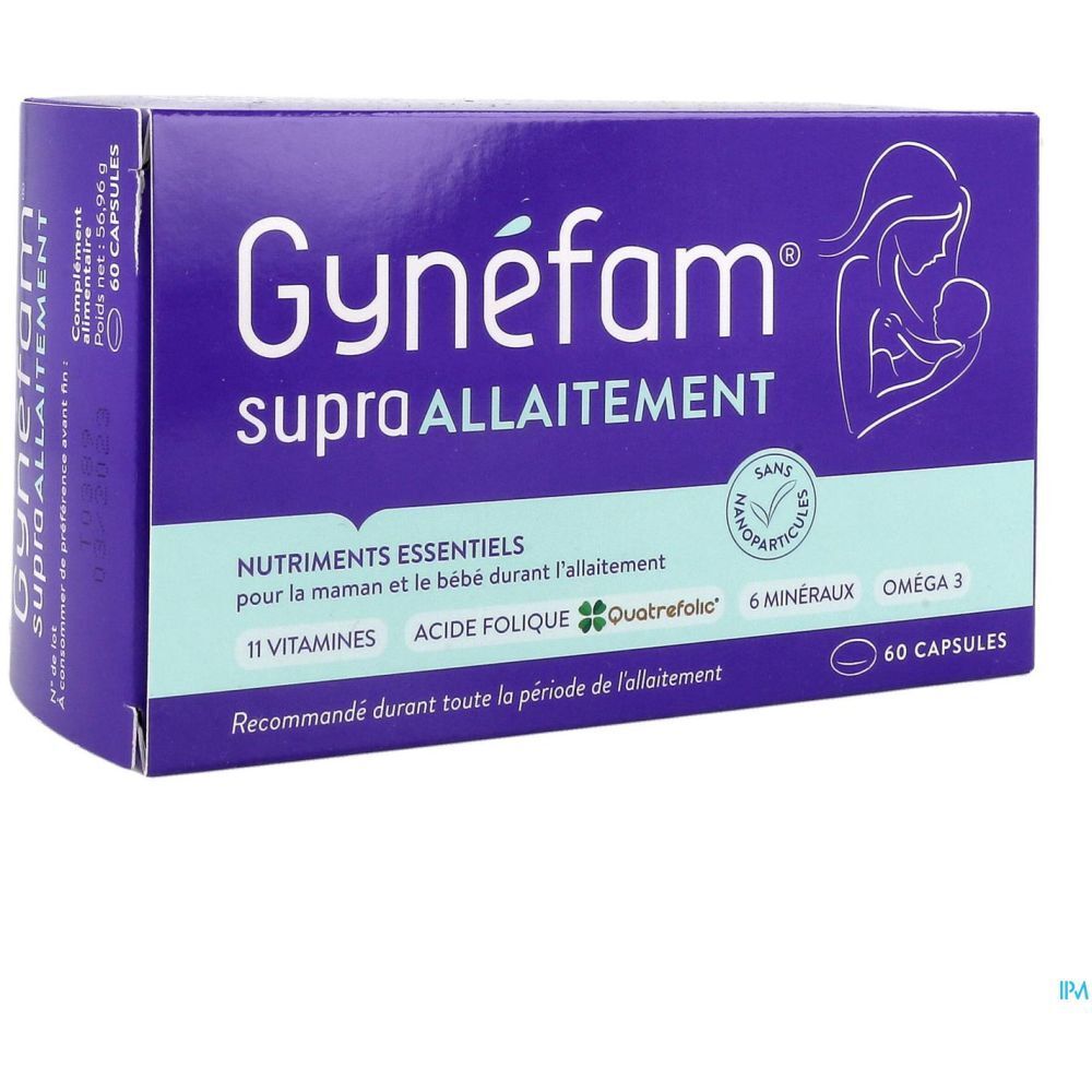 Gynéfam Supra Allaitement, Capsule, complément alimentaire pour l'allaitement, bt 60
