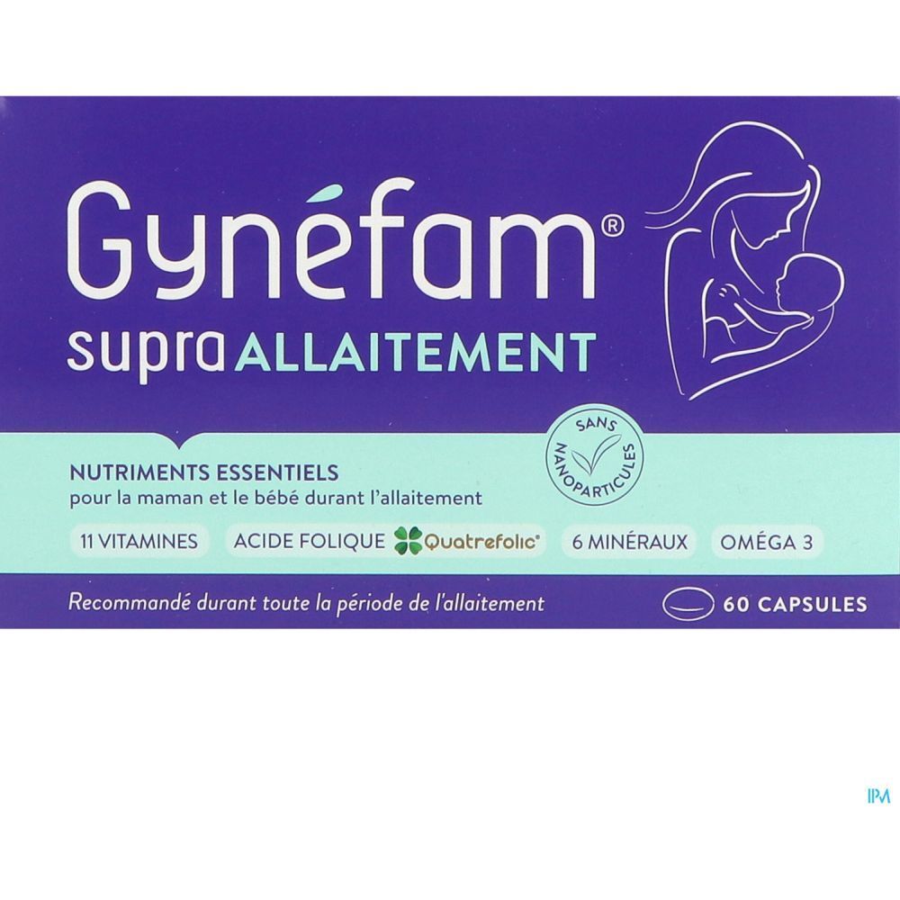 Gynéfam Supra Allaitement, Capsule, complément alimentaire pour l'allaitement, bt 60