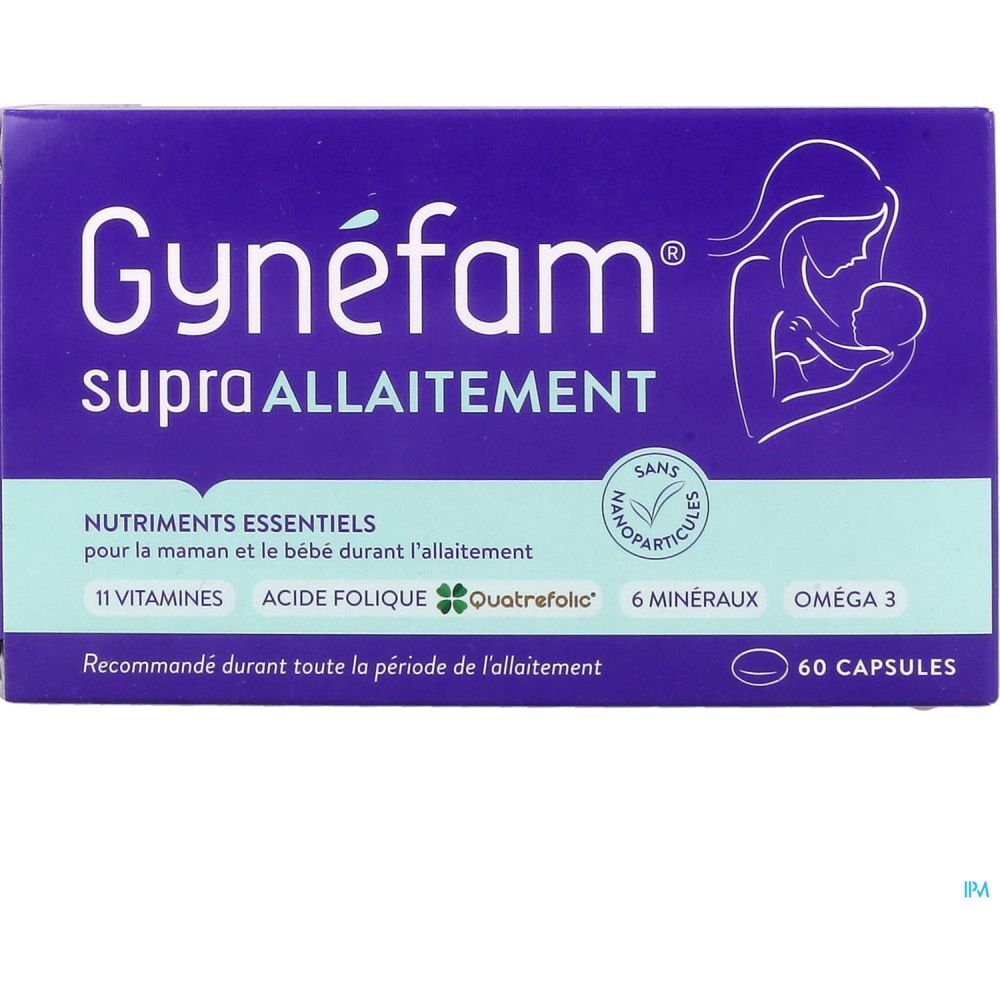 Gynéfam Supra Allaitement, Capsule, complément alimentaire pour l'allaitement, bt 60