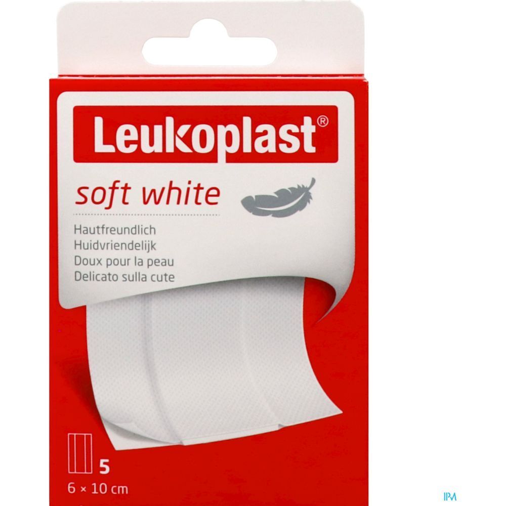 LEUKOPLAST SOFT WHITE - Pansement adhésif extensible, hypoallergénique, prédécoupé