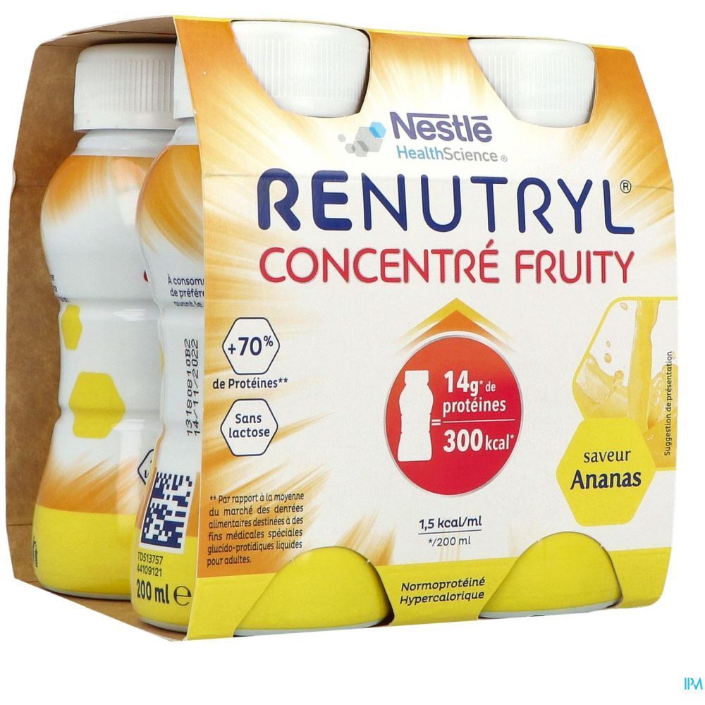 Clinutren Renutryl Concentré Fruity, Denrée alimentaire destinée à des fins médicales spéc