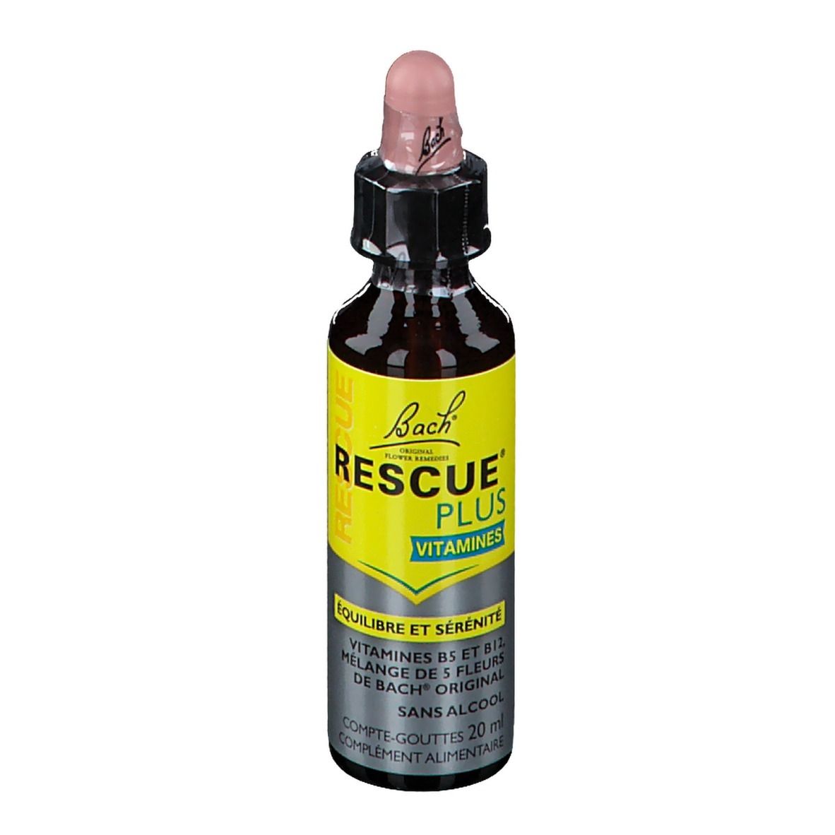 Fleurs de Bach RESCUE® Plus Vitamines Compte-gouttes