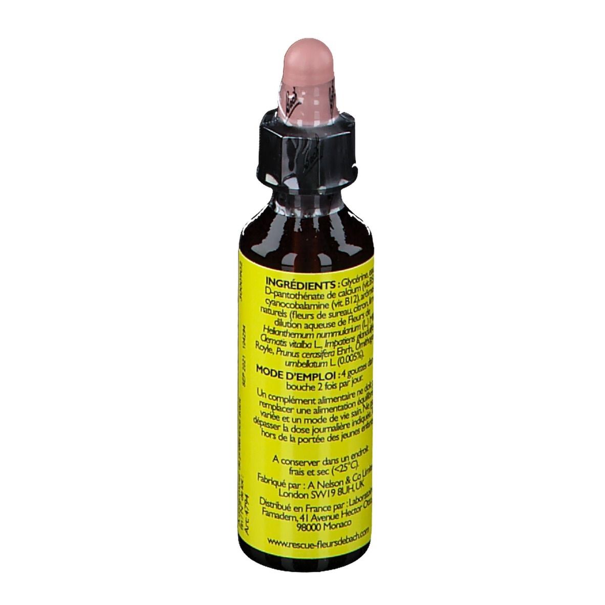Fleurs de Bach RESCUE® Plus Vitamines Compte-gouttes