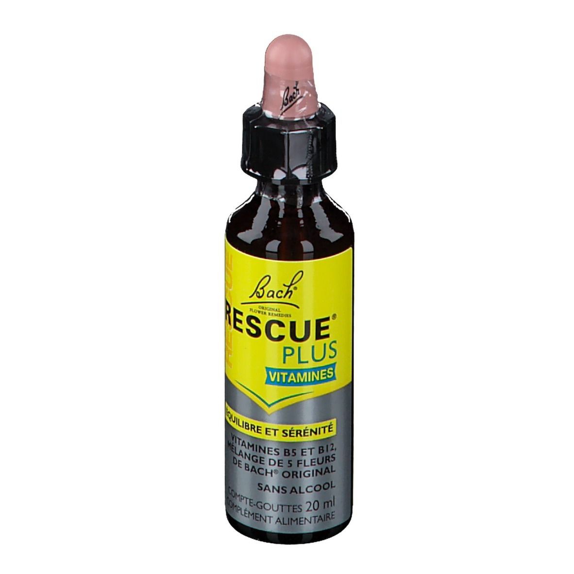 Fleurs de Bach RESCUE® Plus Vitamines Compte-gouttes