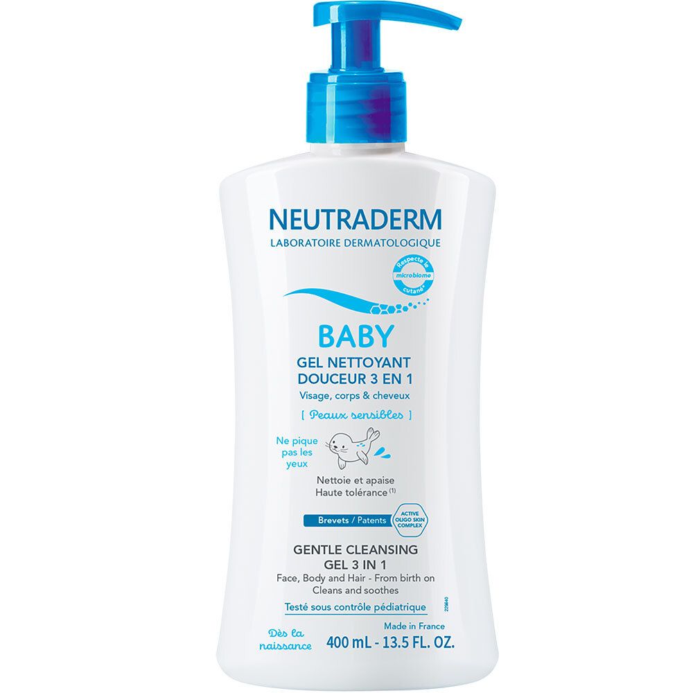 Neutraderm Baby Gel Nettoyant Douceur 3 en 1