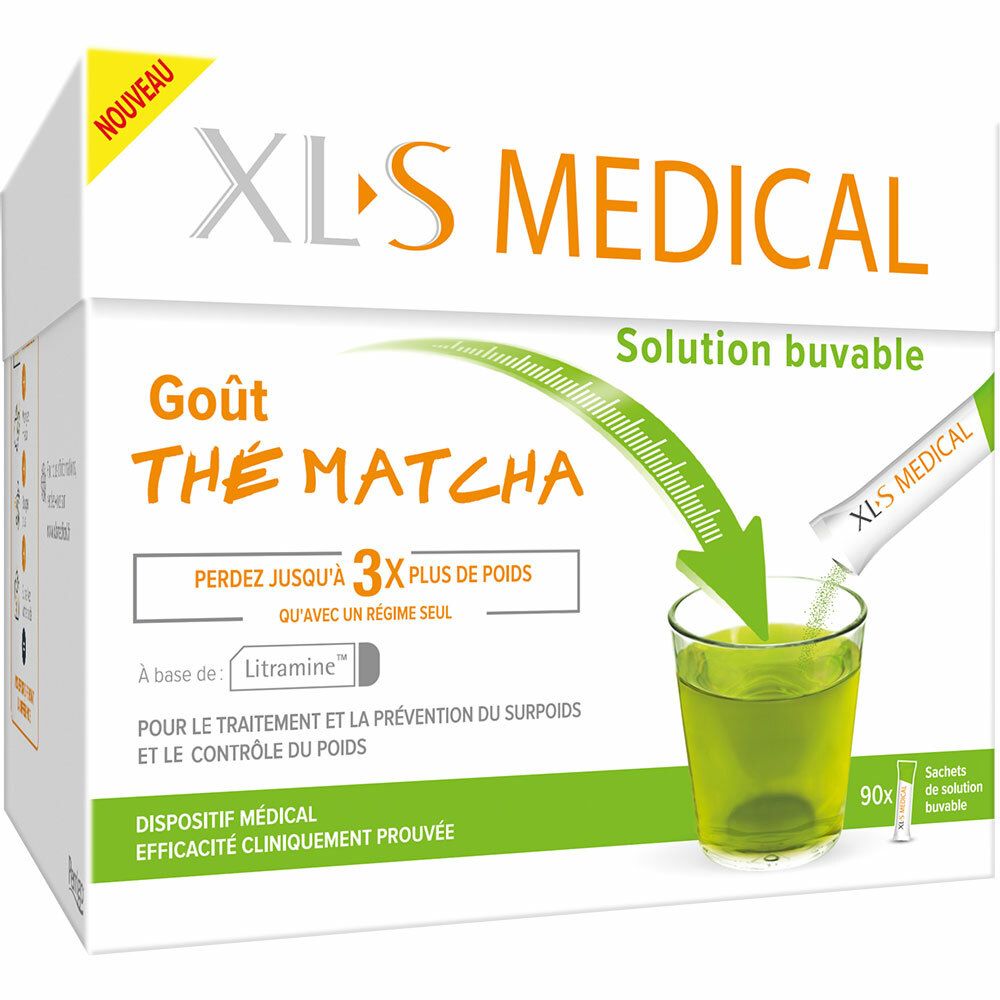 SOLUTION BUVABLE GOUT THE MATCHA 90 SACHETS MEDICAL XL-S