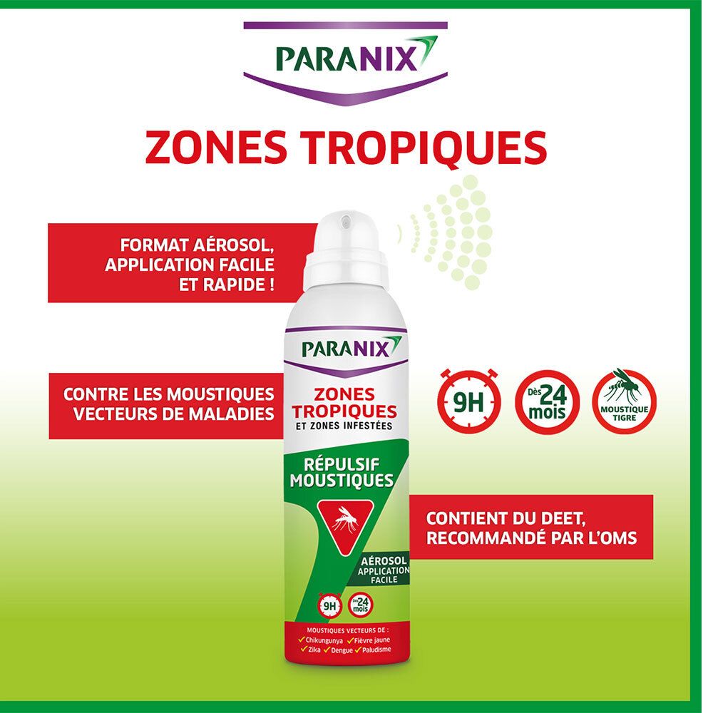 Paranix Zones Tropiques Anti-Moustiques Spray 125ml