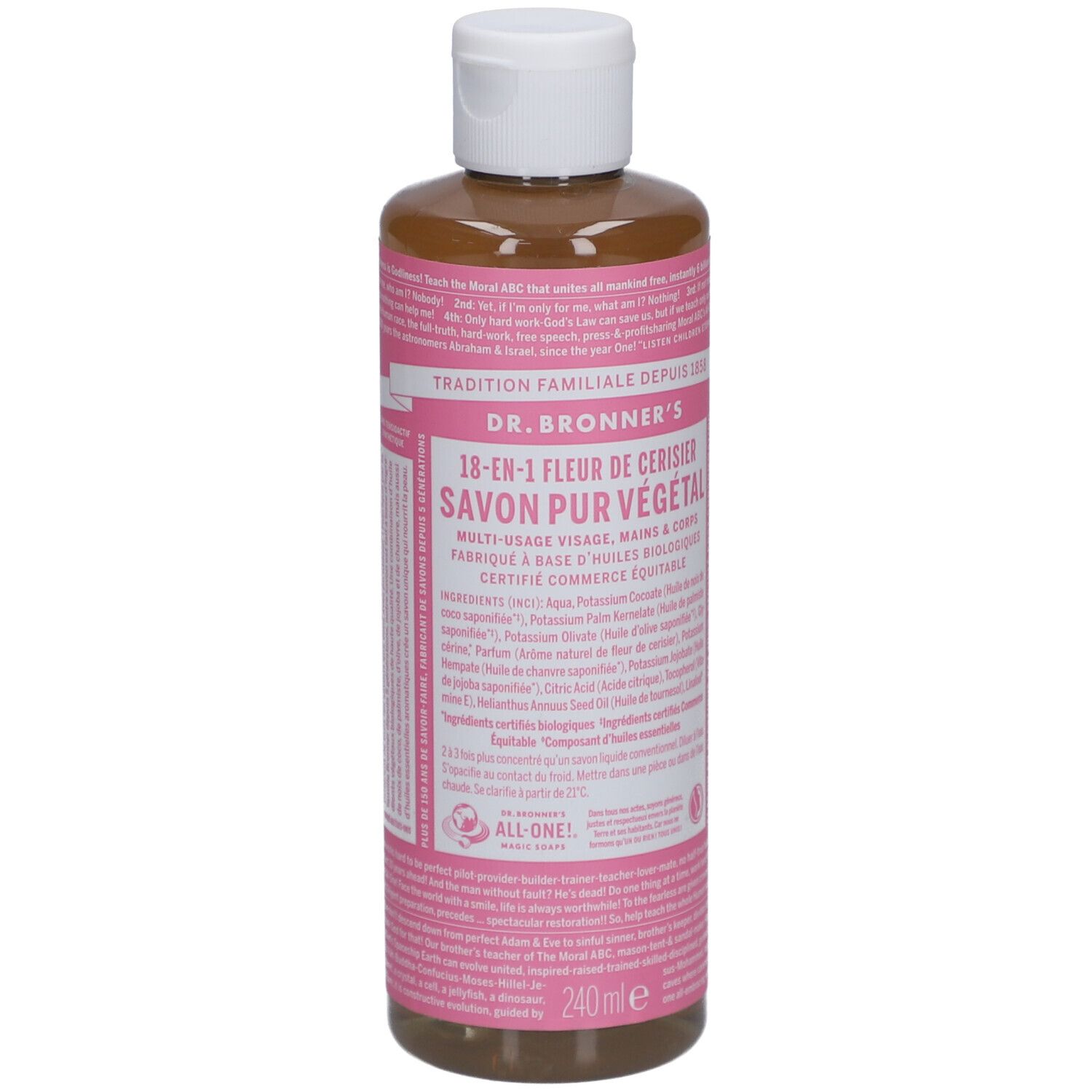 DR BRONNER'S savon liquide fleur de cerise