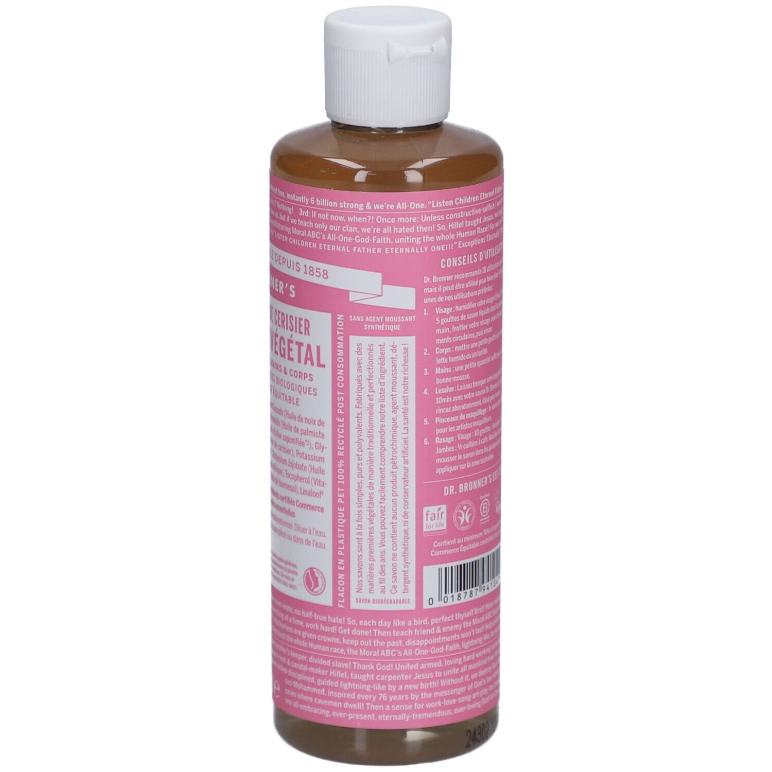 DR BRONNER'S savon liquide fleur de cerise