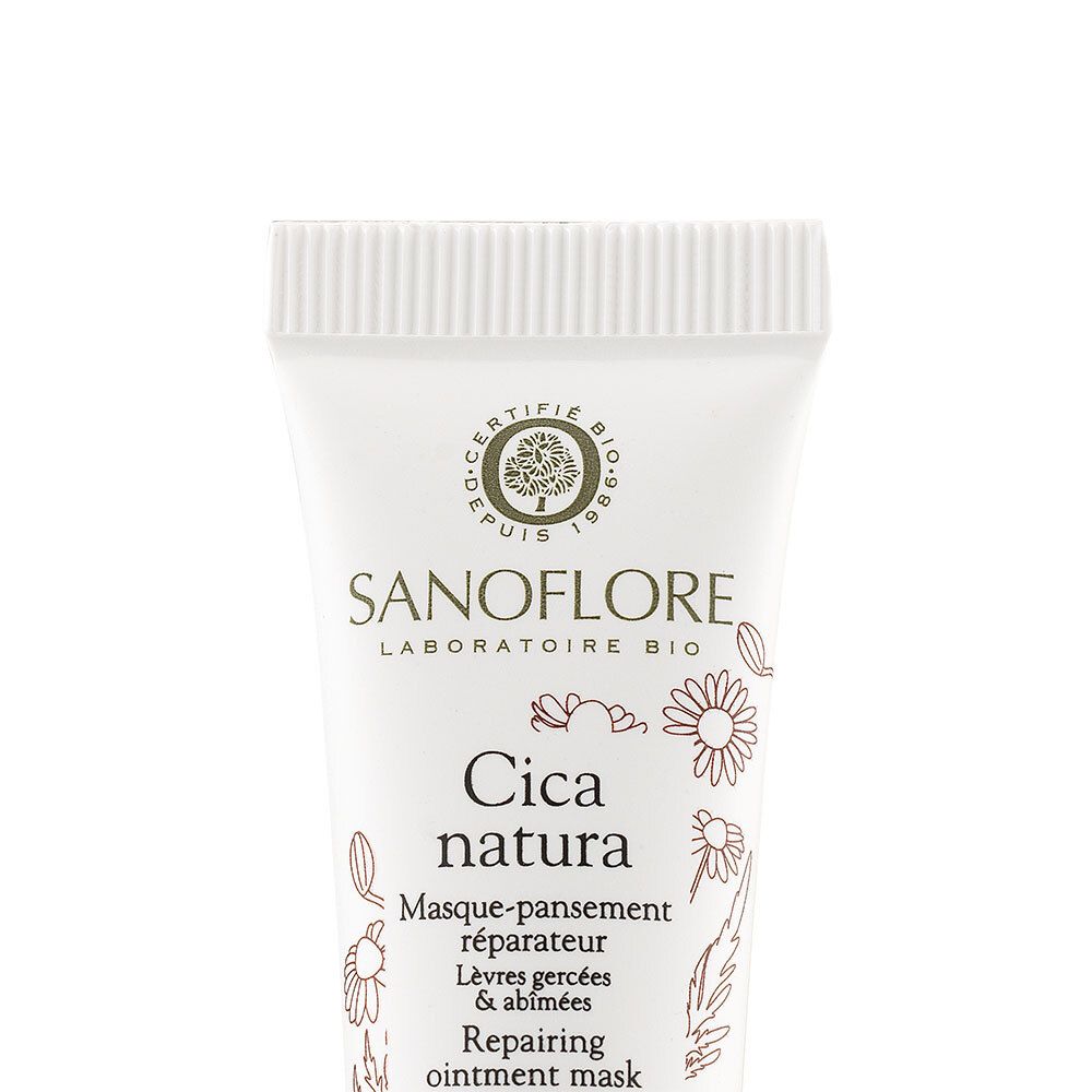 SANOFLORE Masque-pansement réparateur certifié Bio pour lèvres gercées et abîmées