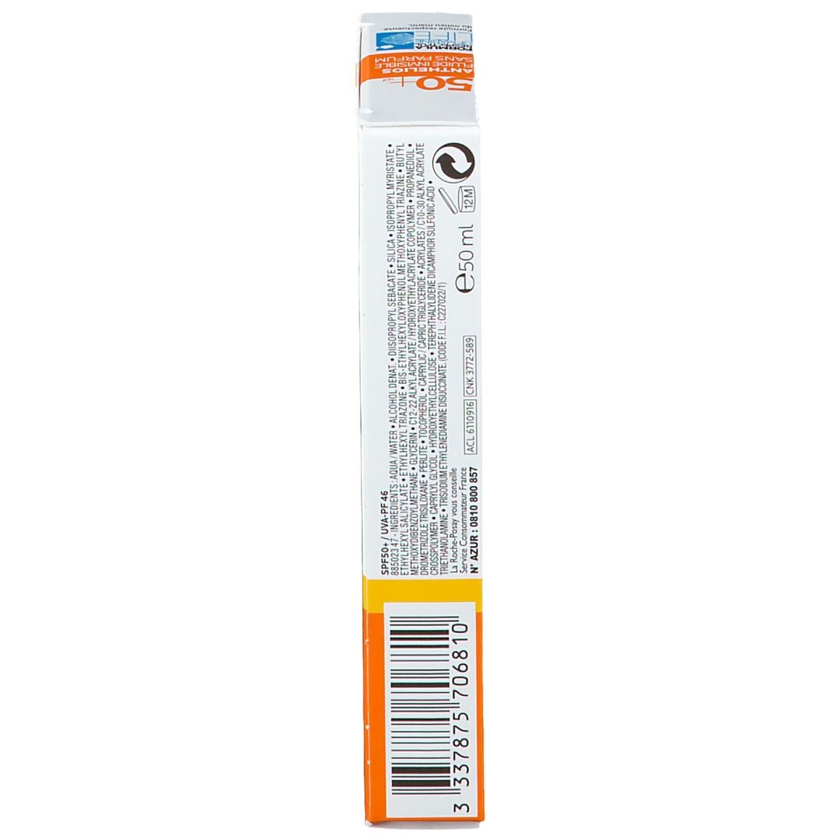 LA ROCHE POSAY Anthelios Crème Solaire Pocket Fluide Sans Parfum SPF50+