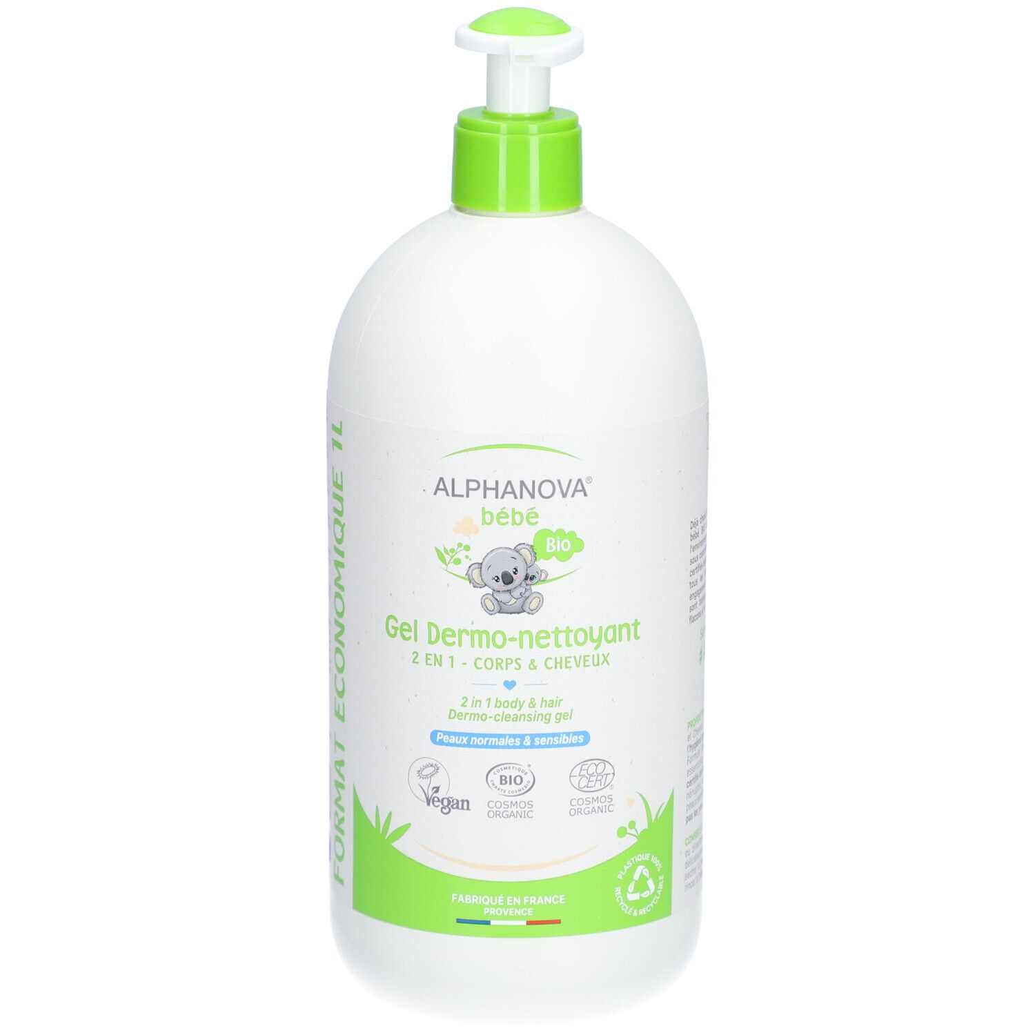 Alphanova Bébé Gel Dermo-Nettoyant 2-en-1