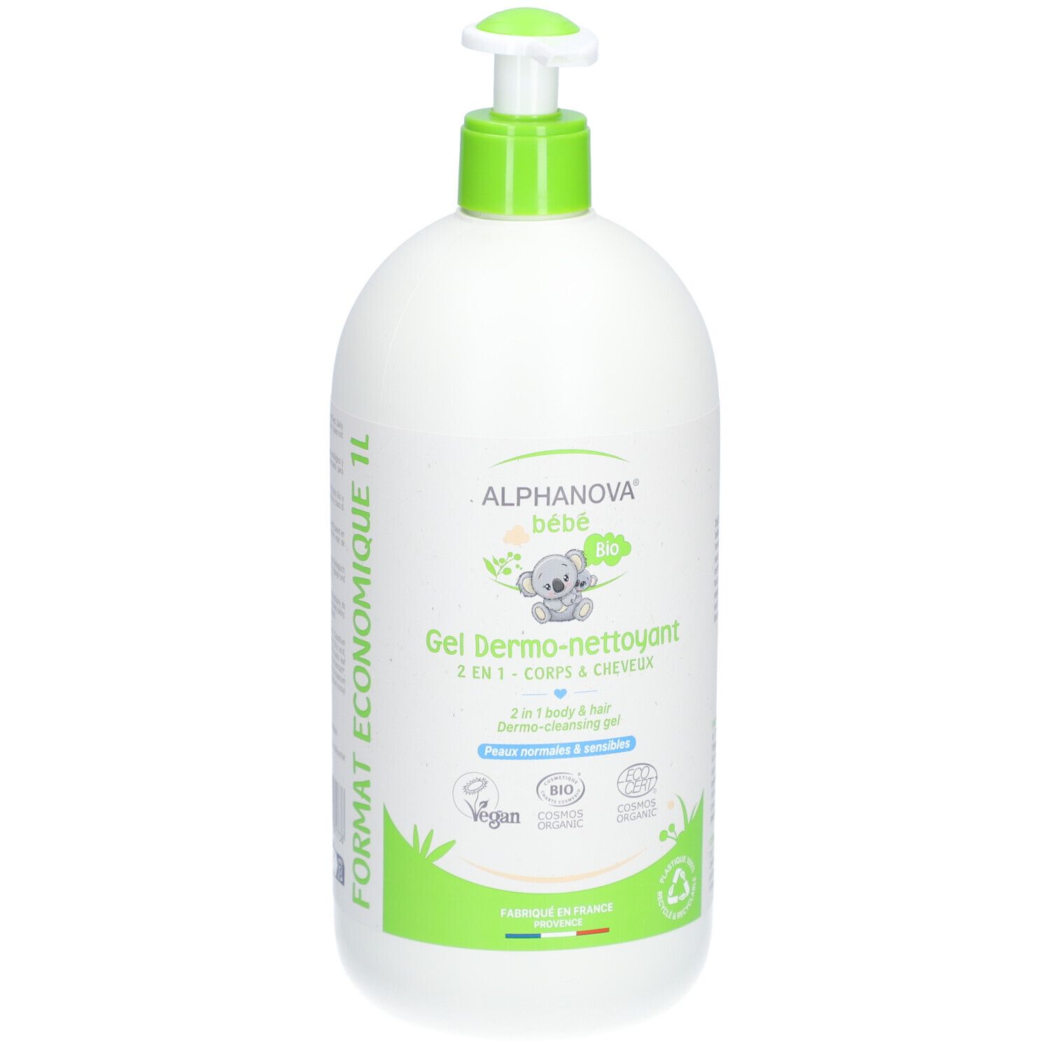 Alphanova Bébé Gel Dermo-Nettoyant 2-en-1