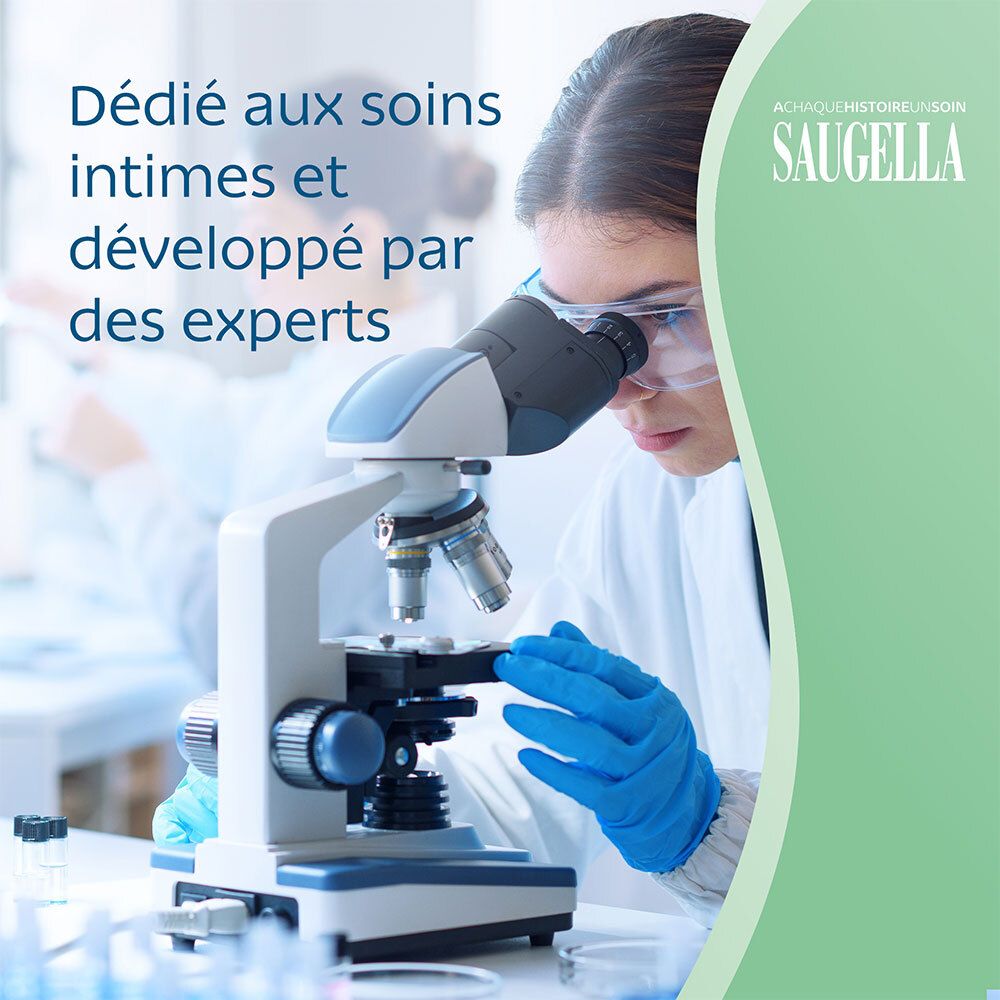 Saugella - Antiseptique Naturel - Soin lavant pour rétablir l’équilibre de la zone intime - à base d'extrait de thym - Apaise les irritations et les démangeaisons intimes - Flacon 250 ml