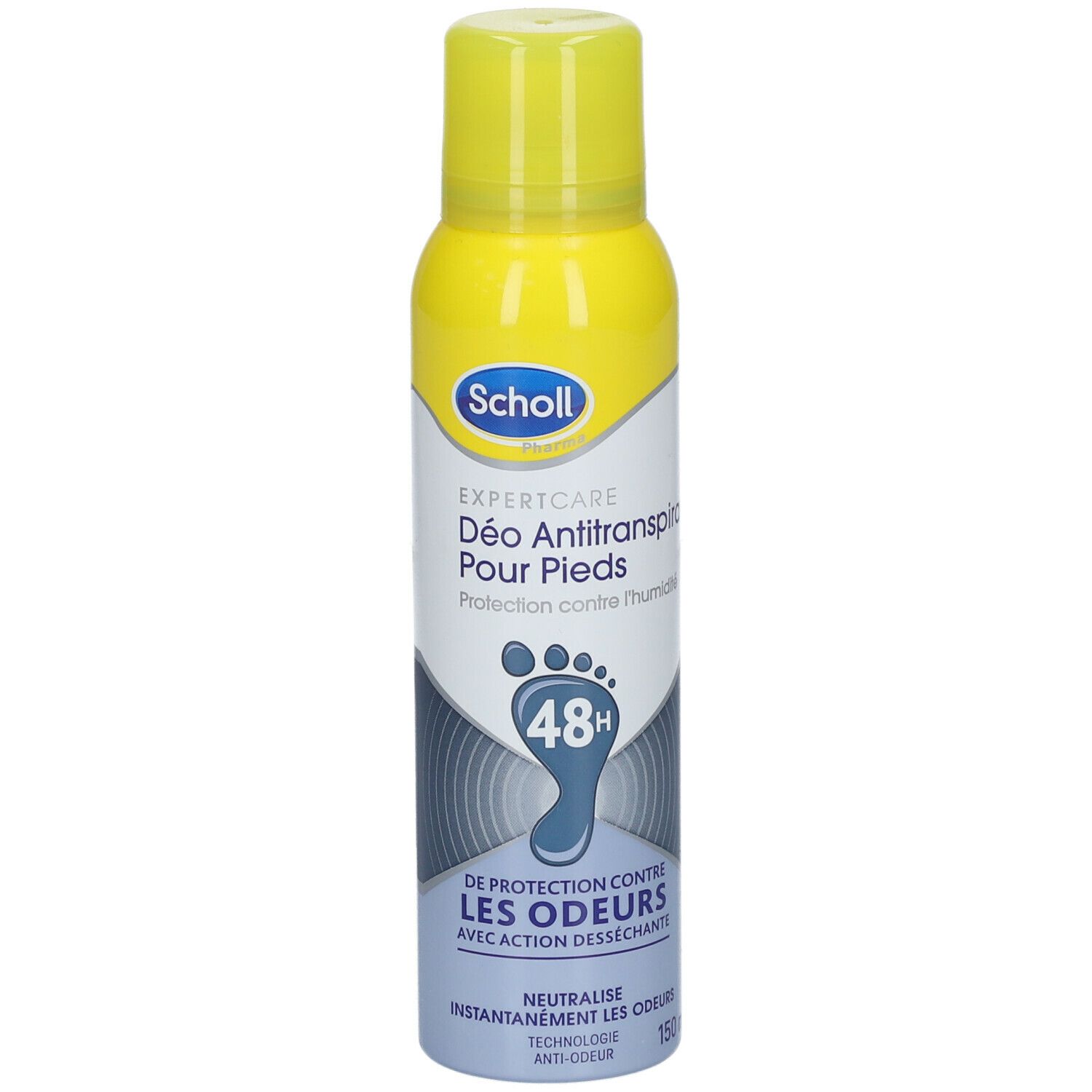 SCHOLL Déo anti transpirant pour pieds 48h anti-odeur spray 150ml