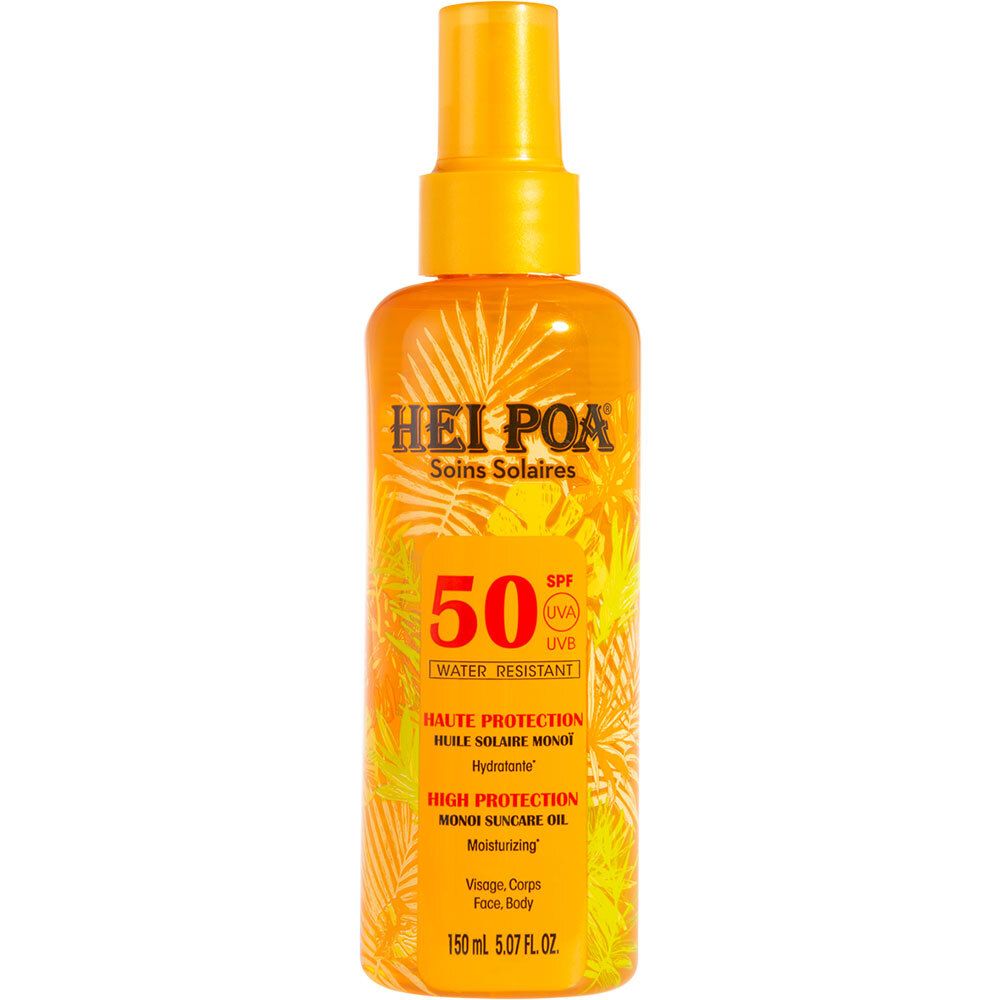 HEI POA Huile Solaire Monoi Parfum Tiare SPF50