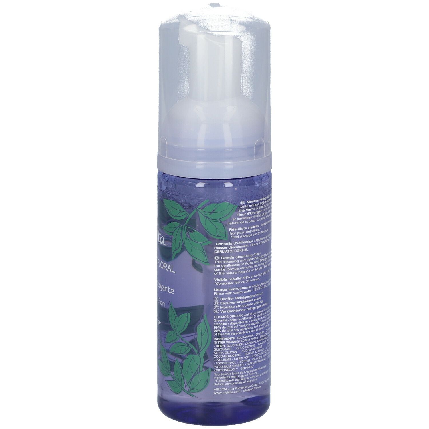 Melvita ​Bouquet Floral Detox - Mousse Nettoyante Douceur
