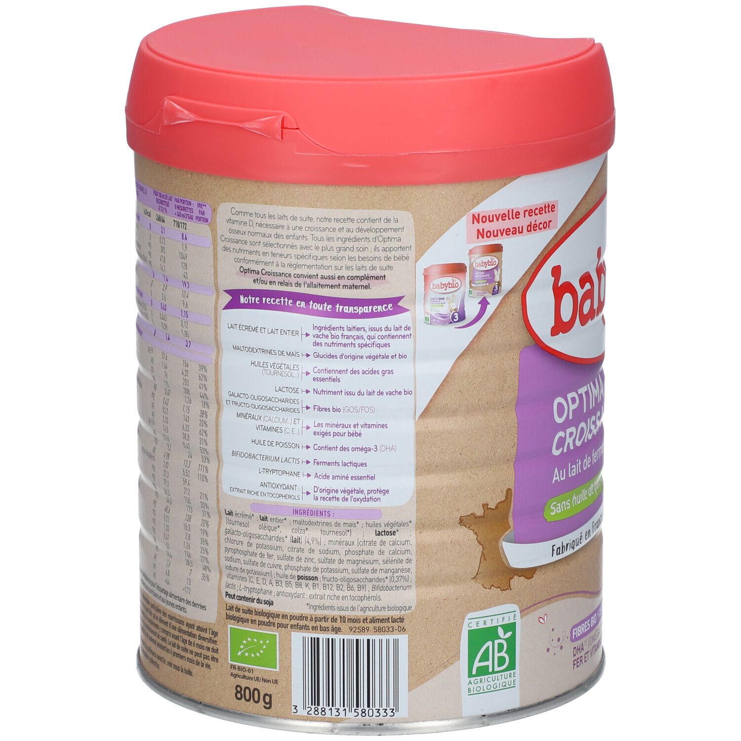 Lait De Croissance Danalac Au Lait De Chèvre - 3ème Âge 1-3 Ans | Formule EU 800g | Digestion Facile