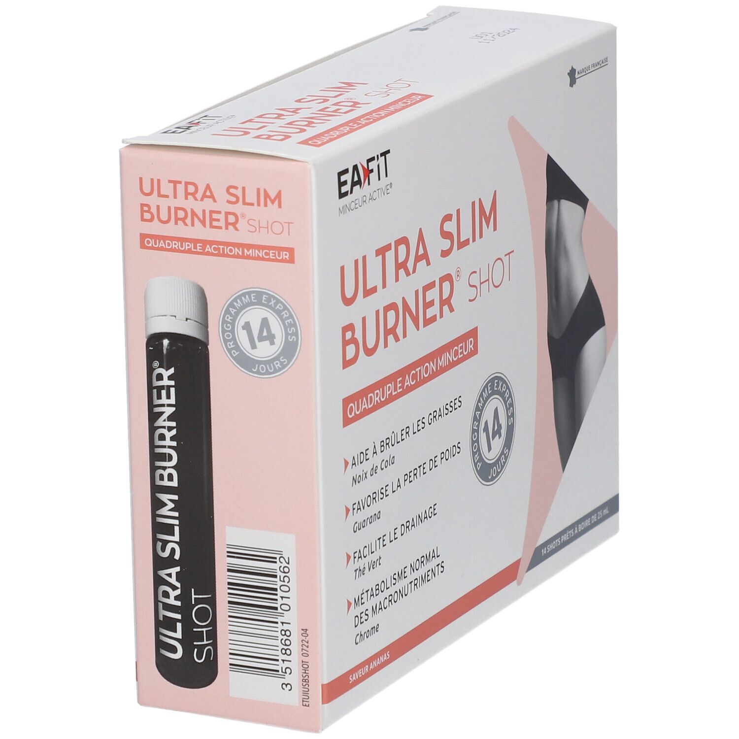 EA-FIT Ultra Slim Burner Shot Solution buvable - Saveur Ananas