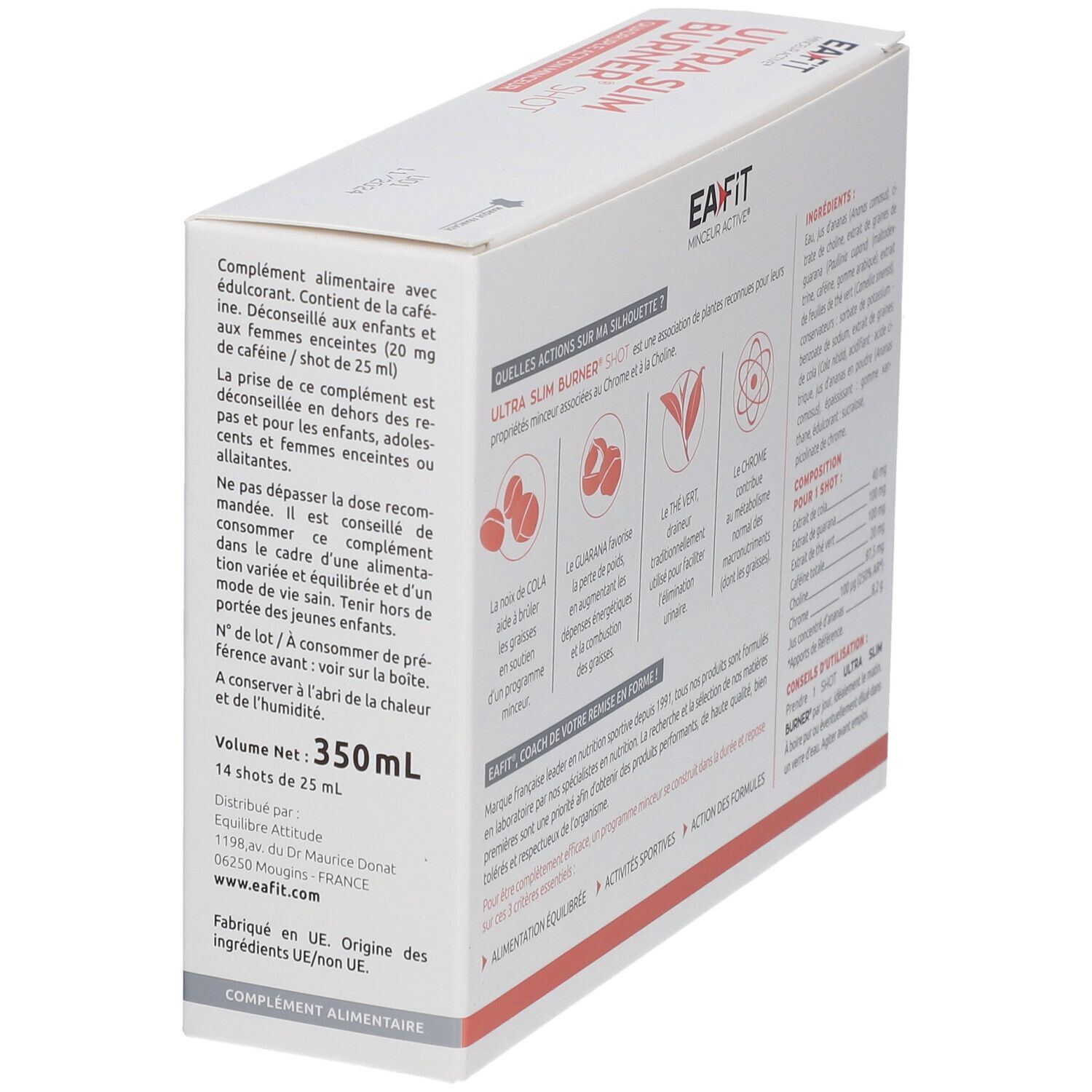 EA-FIT Ultra Slim Burner Shot Solution buvable - Saveur Ananas