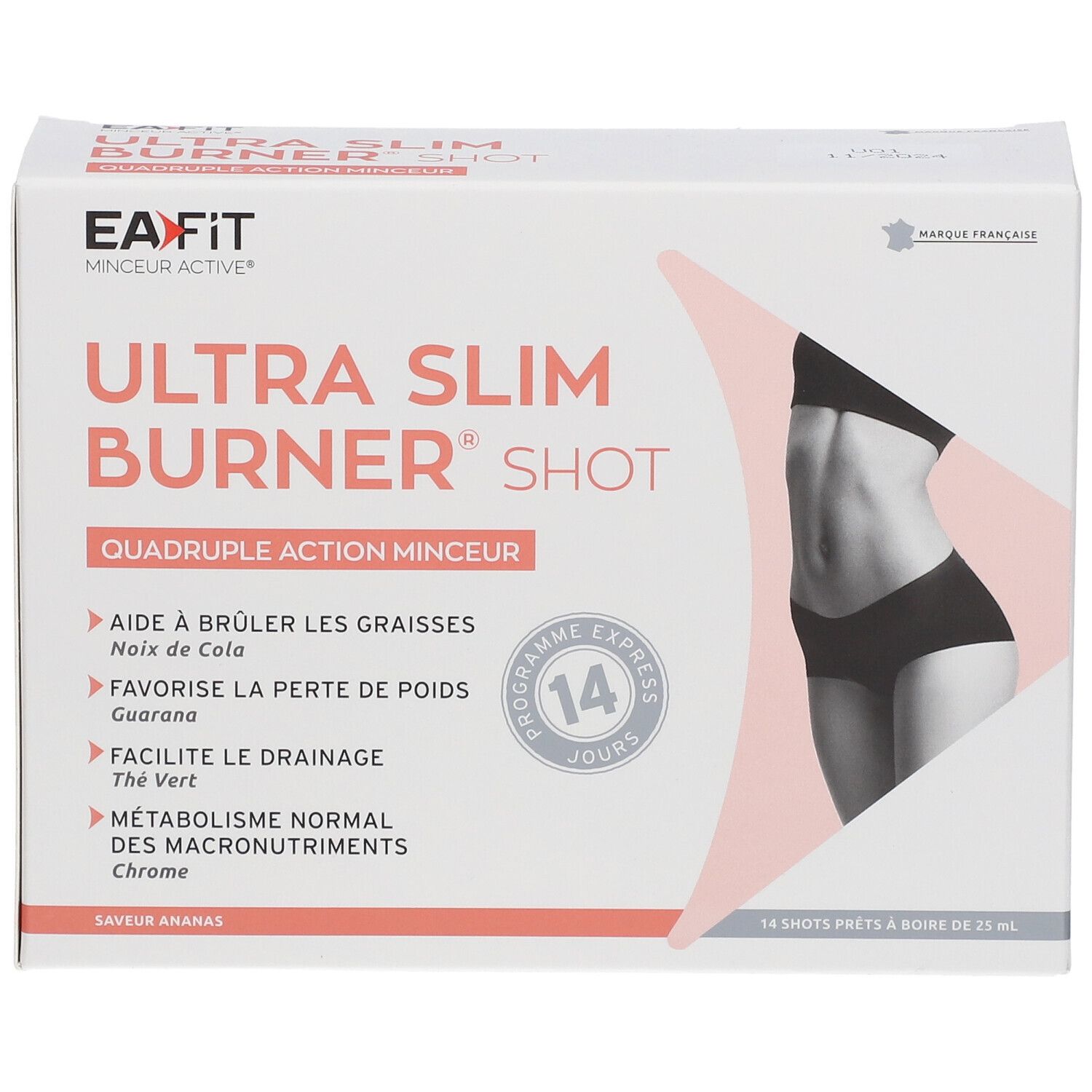 EA-FIT Ultra Slim Burner Shot Solution buvable - Saveur Ananas