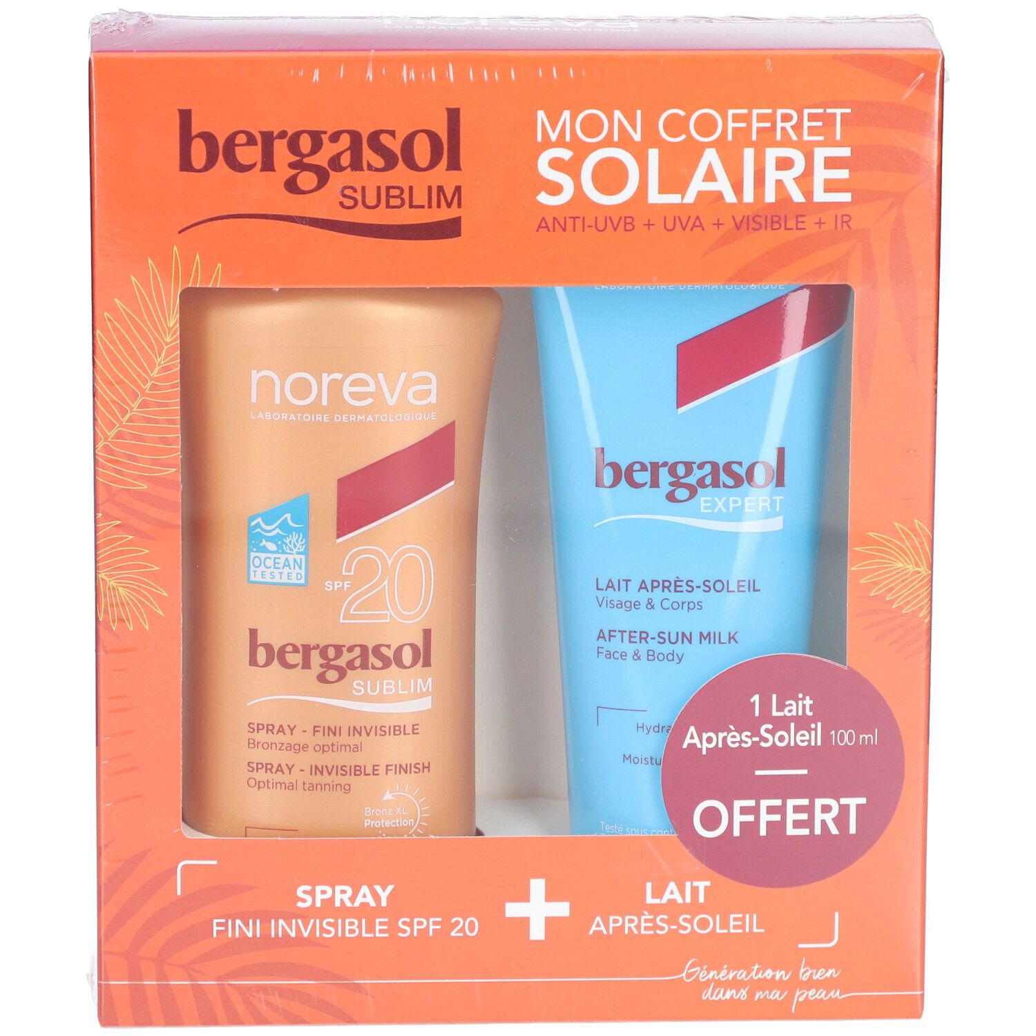 Noreva - Bergasol Sublim Spray Invisible SPF20 + Lait Après-Soleil Expert