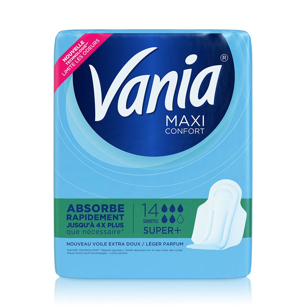 Vania® MAXI CONFORT Serviettes Hygiéniques Super Plus