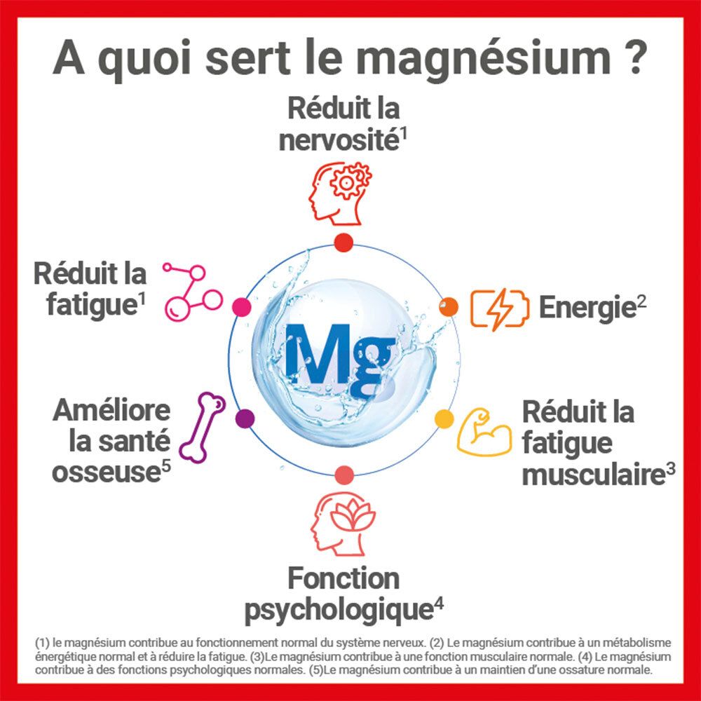MAG 2 Sommeil à base de magnésium marin 300mg, mélatonine 1,9mg et extraits de plantes - complément alimentaire - 30 comprimés