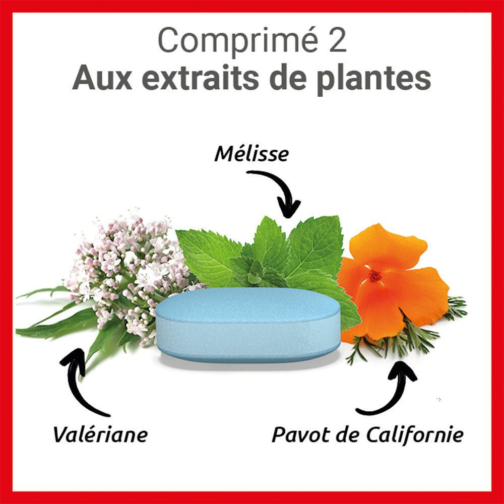MAG 2 Sommeil à base de magnésium marin 300mg, mélatonine 1,9mg et extraits de plantes - complément alimentaire - 30 comprimés