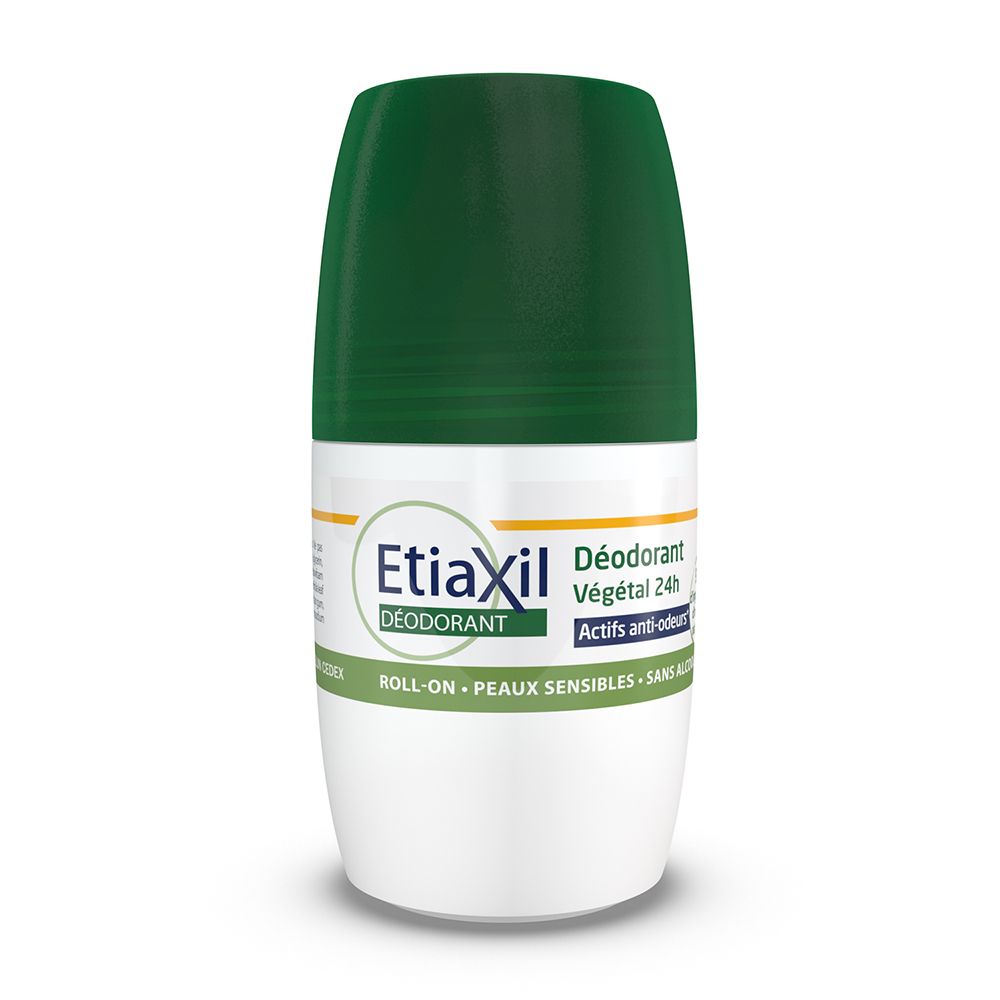 ETIAXIL - Déodorant Végétal Fraîcheur bambou 24H - Aisselles - Adapté aux peaux sensibles - Roll-on