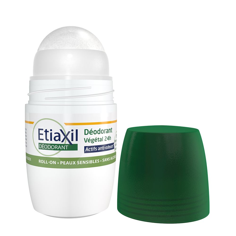 ETIAXIL - Déodorant Végétal Fraîcheur bambou 24H - Aisselles - Adapté aux peaux sensibles - Roll-on