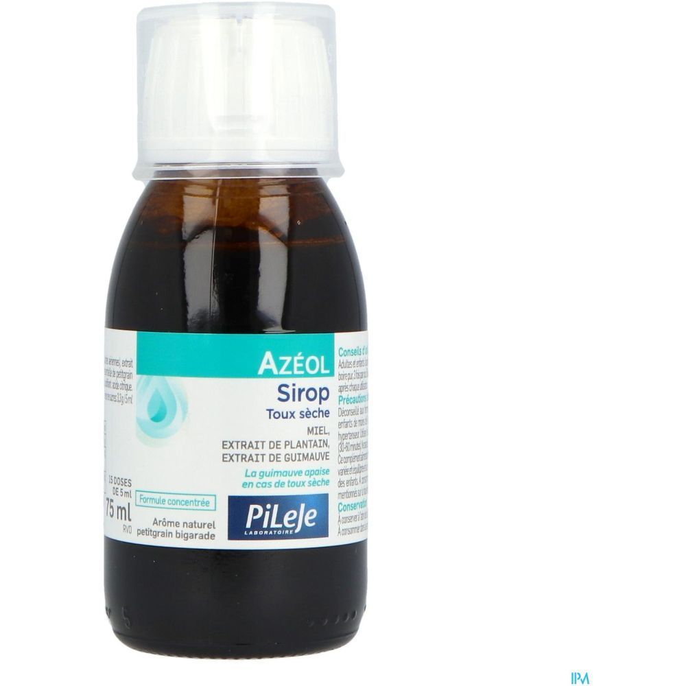 Azéol Toux Sèche, Sirop, complément alimentaire pour la toux sèche, fl 75 ml