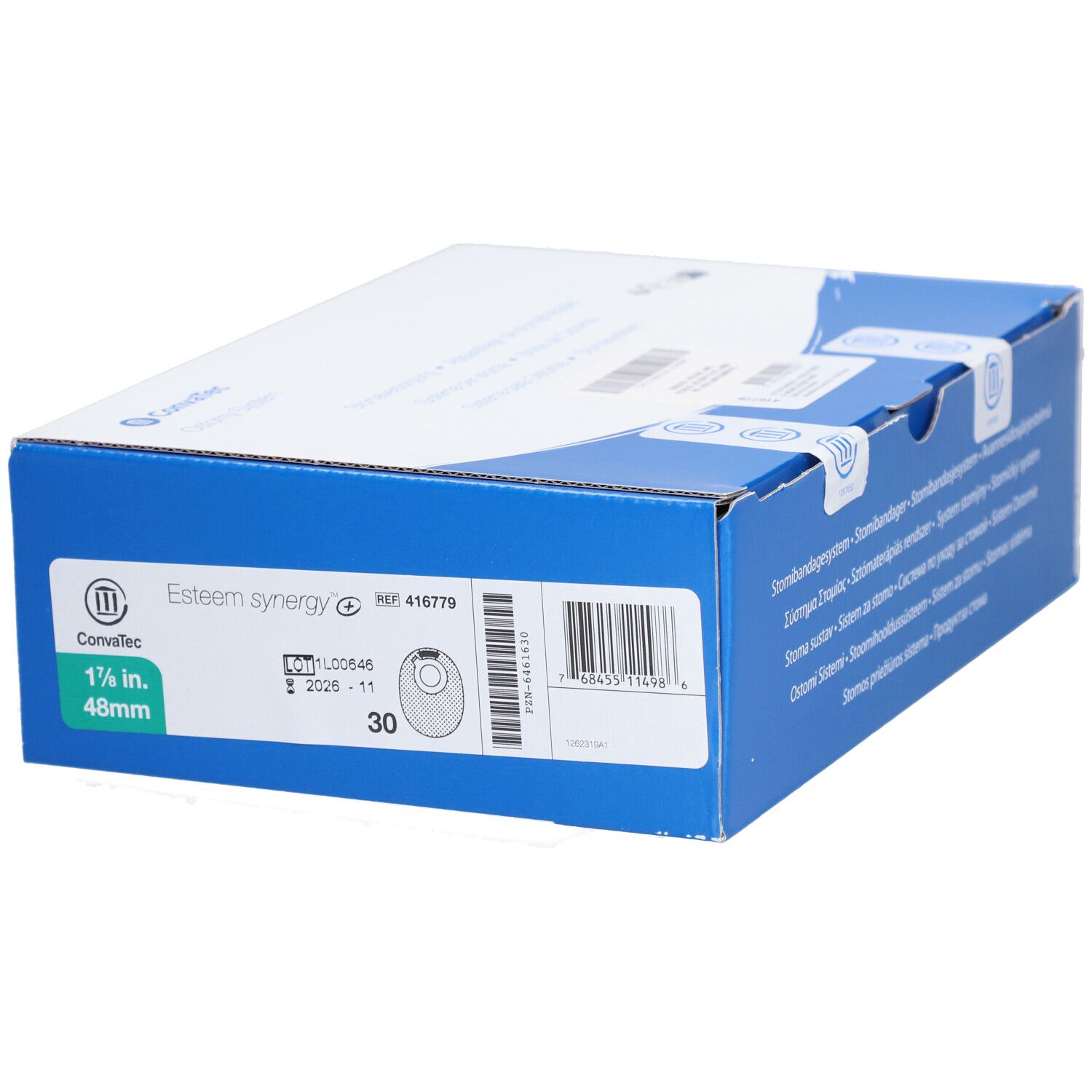 ESTEEM SYNERGY PLUS STANDARD POCHE FERMÉE - Poche système 2 pièces, opaque à couplage adhé
